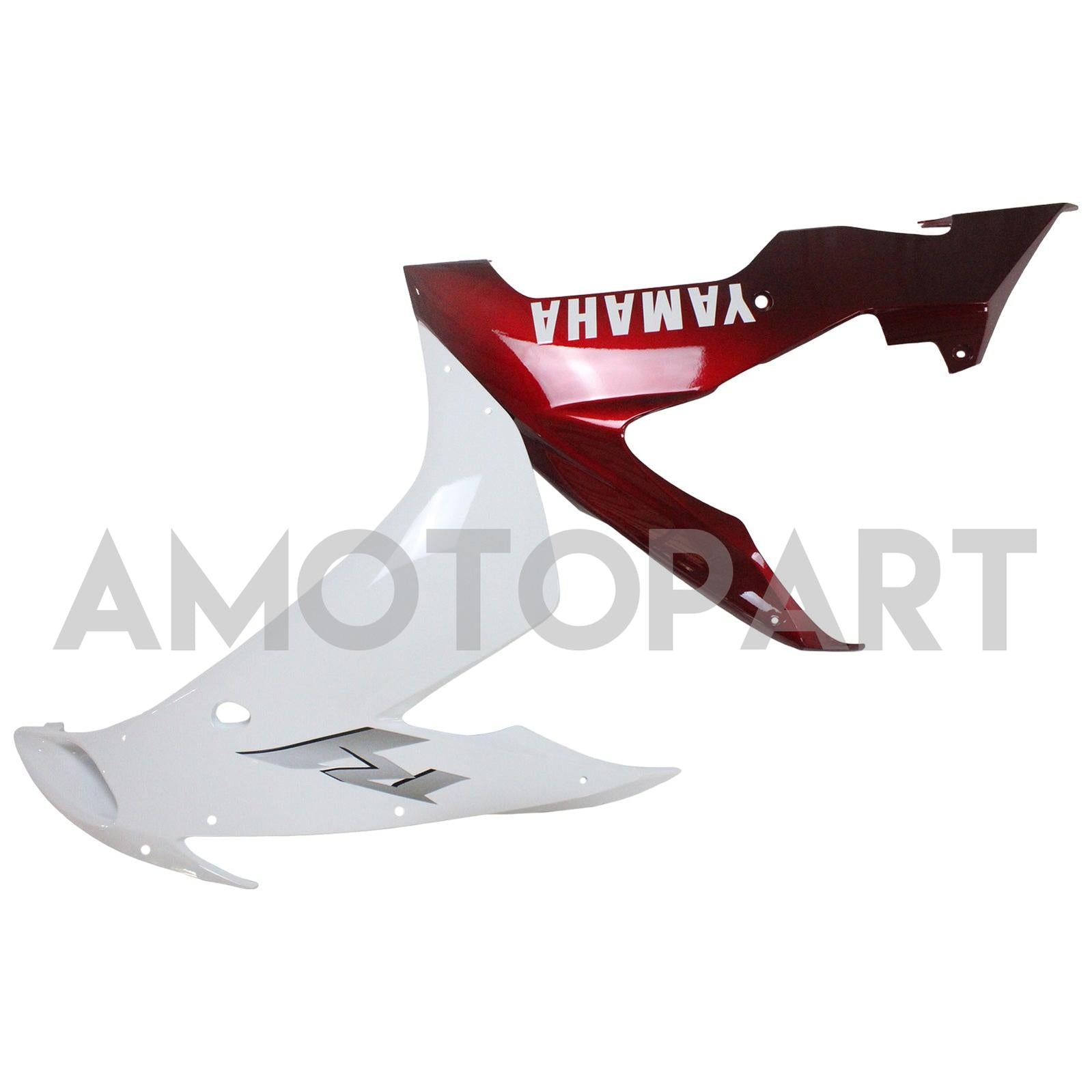 Amotopart 2004–2006 YZF 1000 R1 Yamaha Rot&Weißes Verkleidungsset