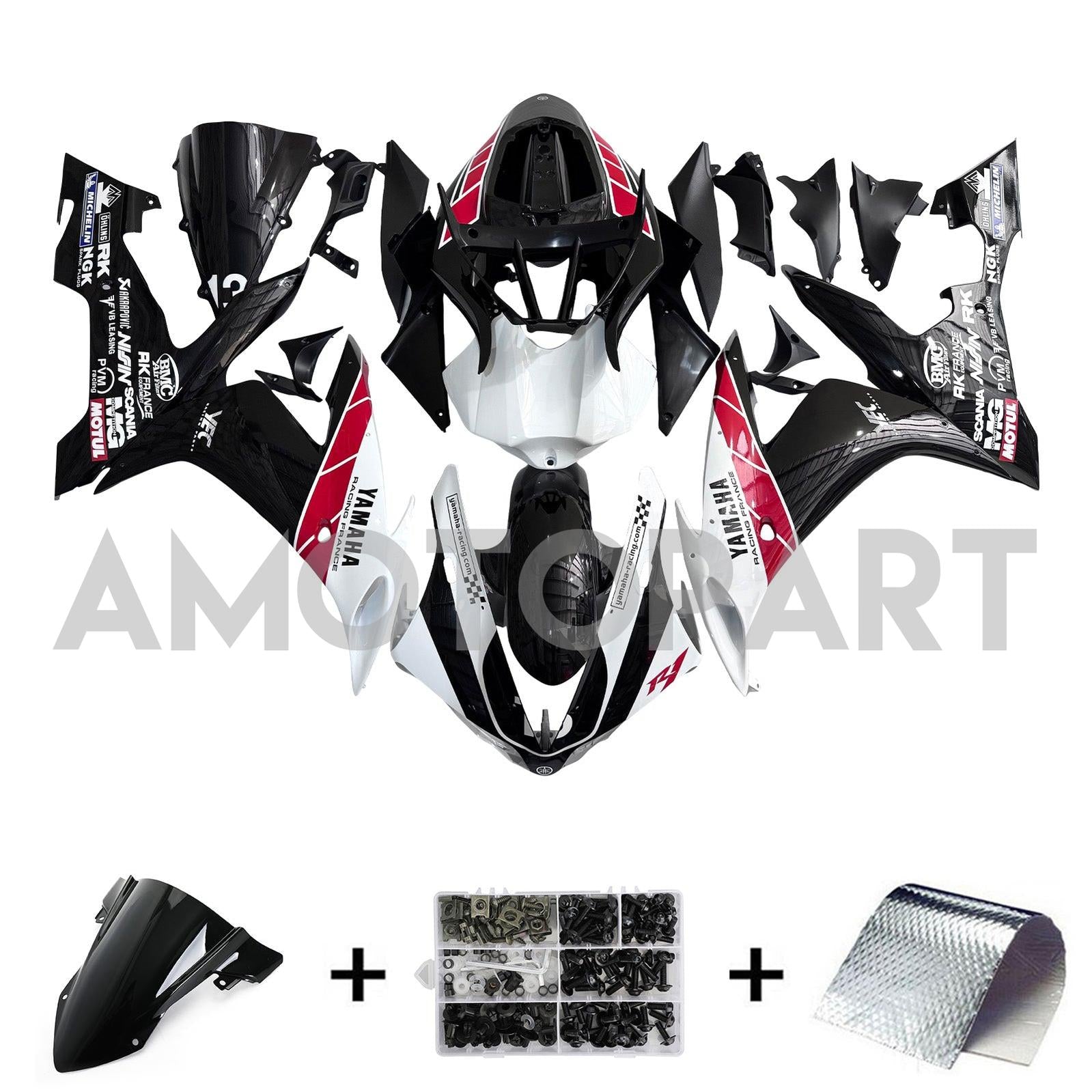 Injection Fairing Kit Bodywork Plastic ABS fit For Yamaha YZF 1000 R1 2004-2006