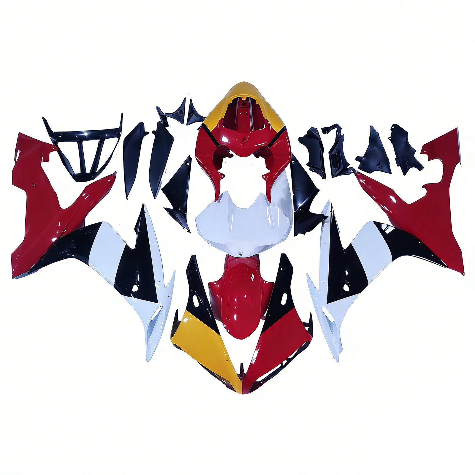 AMOTOPART 2004-2006 YZF 1000 R1 YAMAHA RED WHITE FAIRING KIT