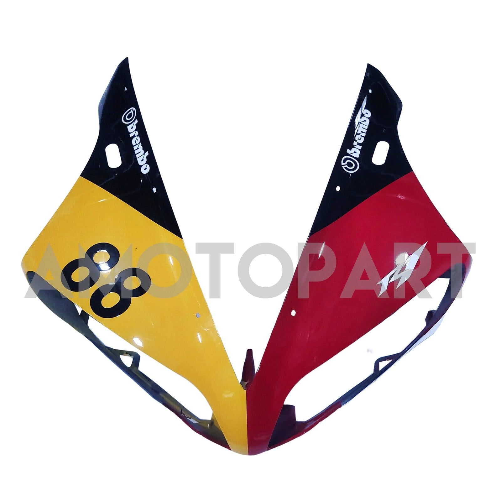 AMOTOPART 2004-2006 YZF 1000 R1 YAMAHA RED WHITE FAIRING KIT