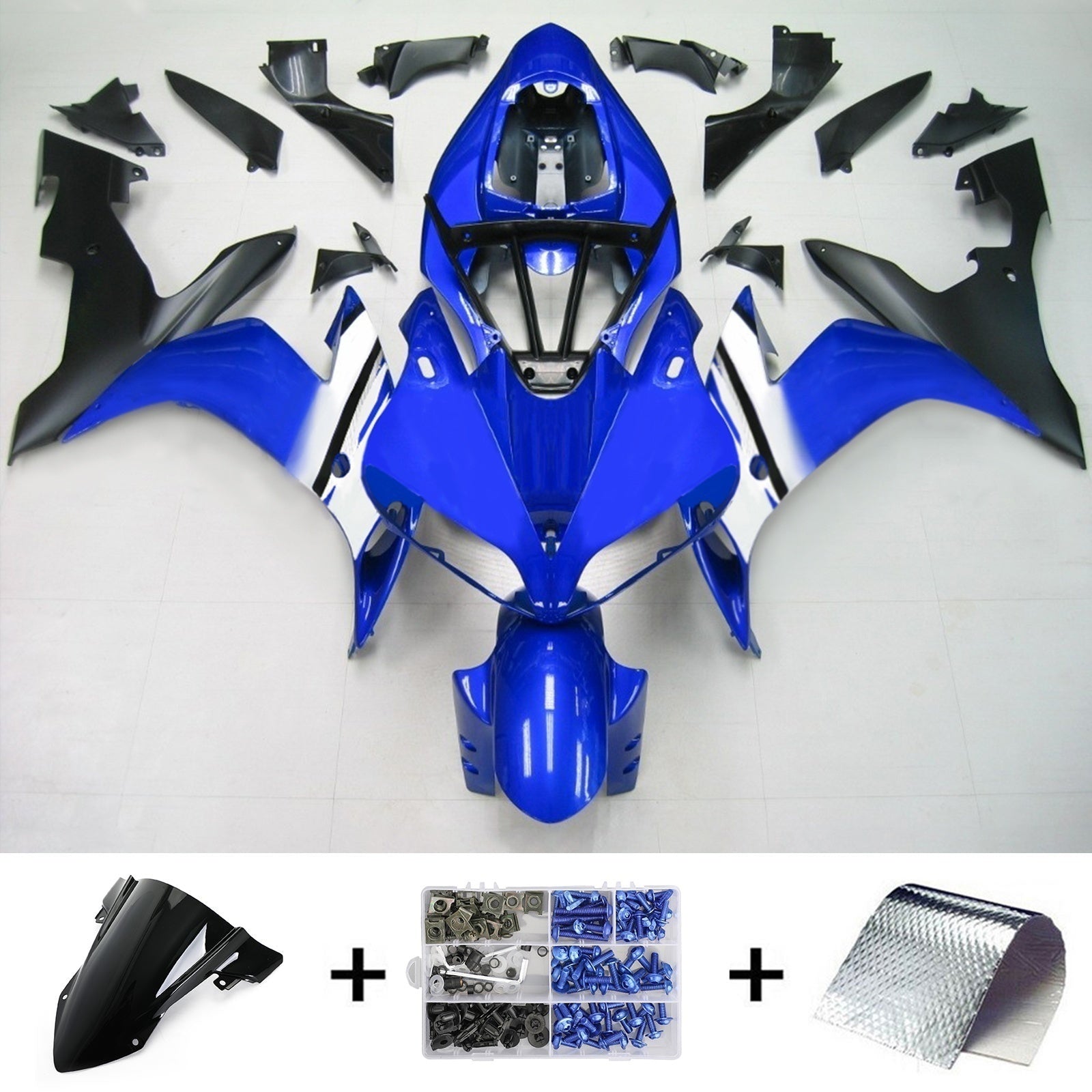 Injection Fairing Kit Bodywork Plastic ABS fit For Yamaha YZF 1000 R1 2004-2006