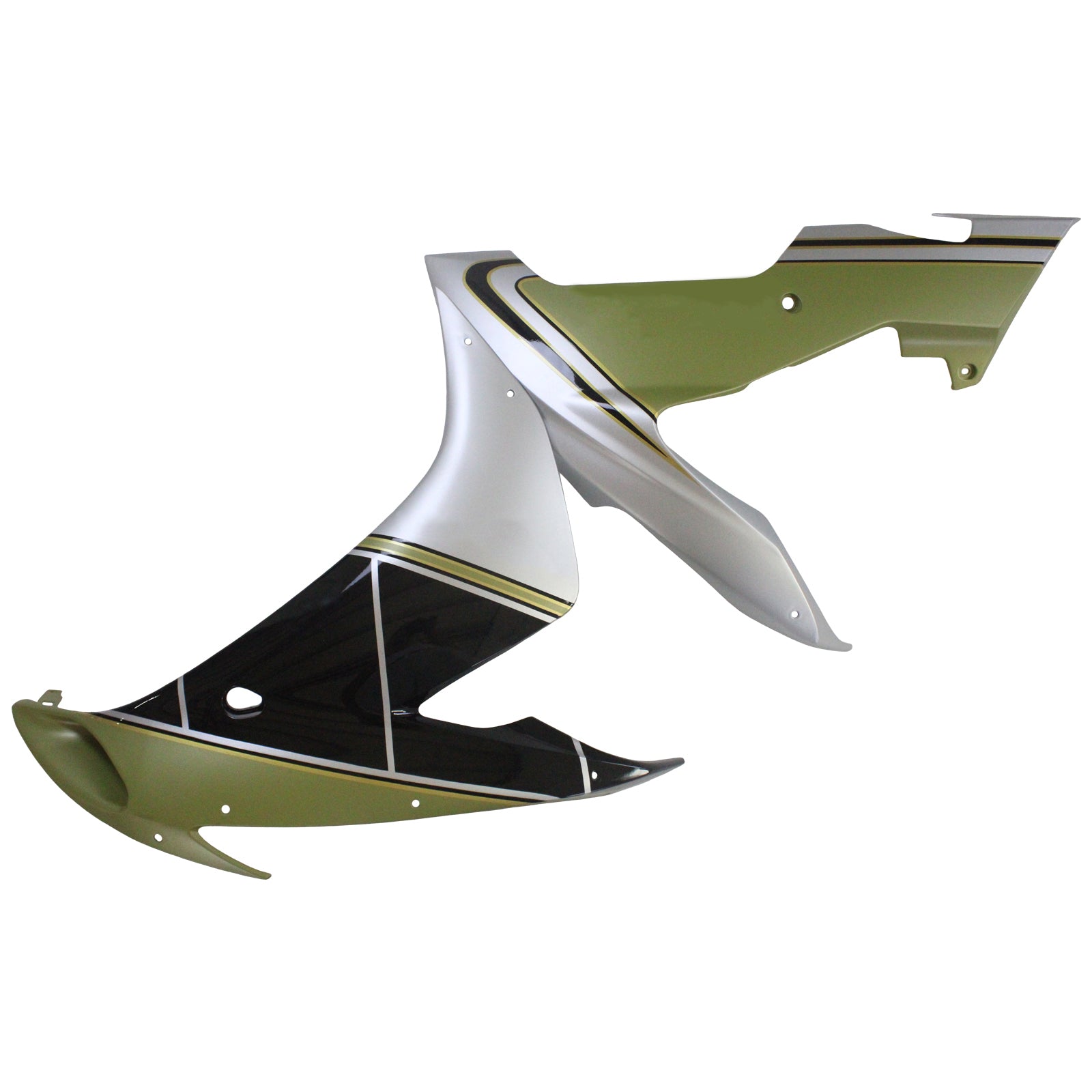 Amotopart Yamaha 2004-2006 YZF 1000 R1 Black Golden Fairing Kit