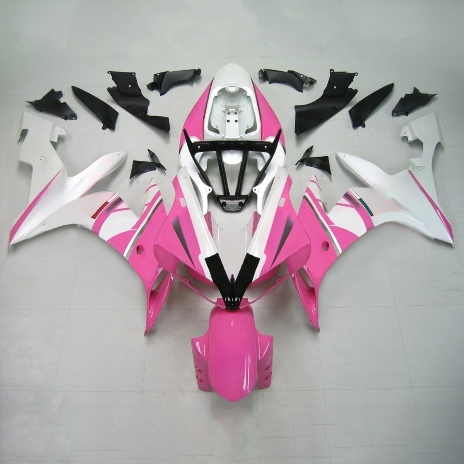 Amotopart 2004-2006 Yamaha YZF 1000 R1 Pink White Fairing Kit