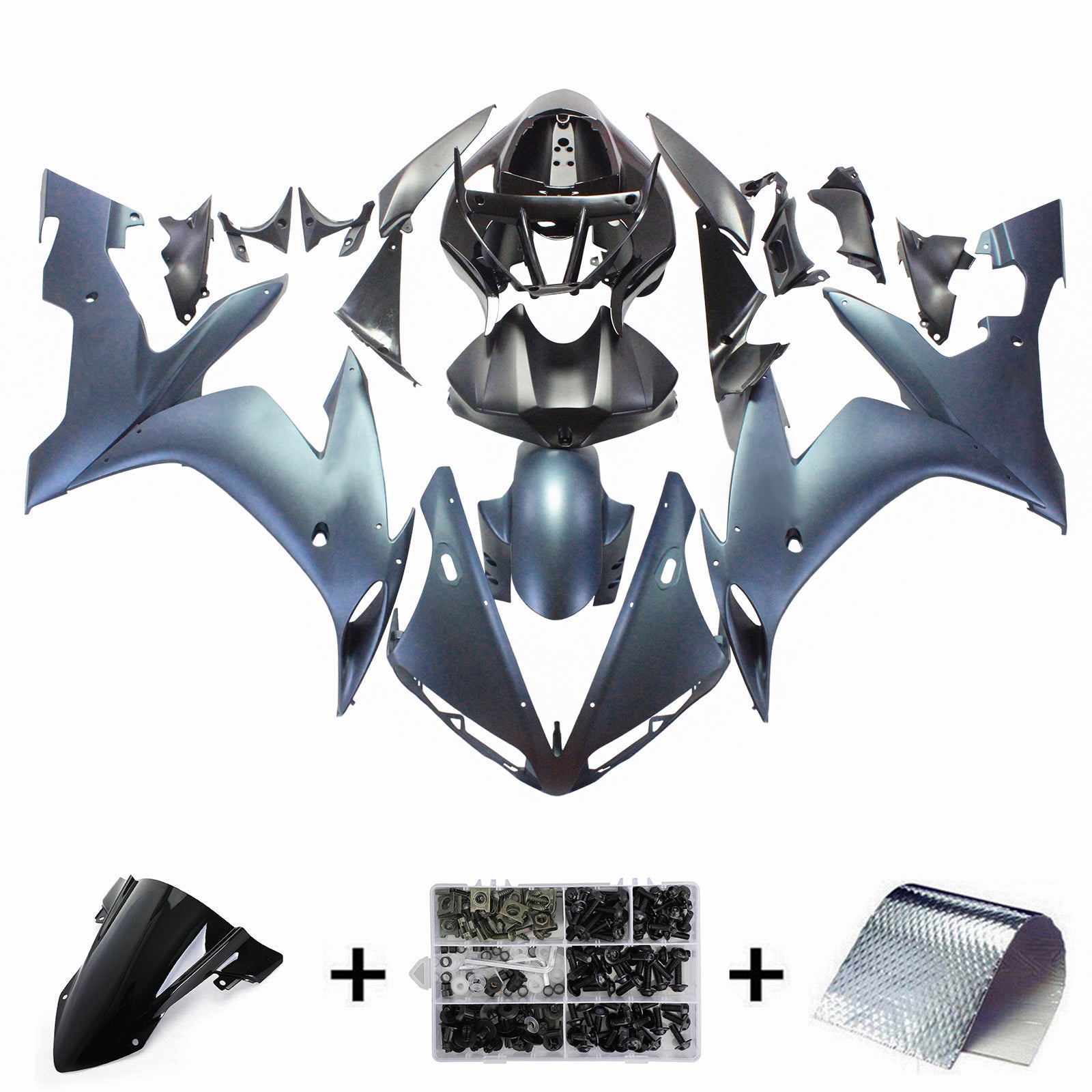 Amotopart 2004-2006 Yamaha YZF 1000 R1 mørkeblå fairing kit