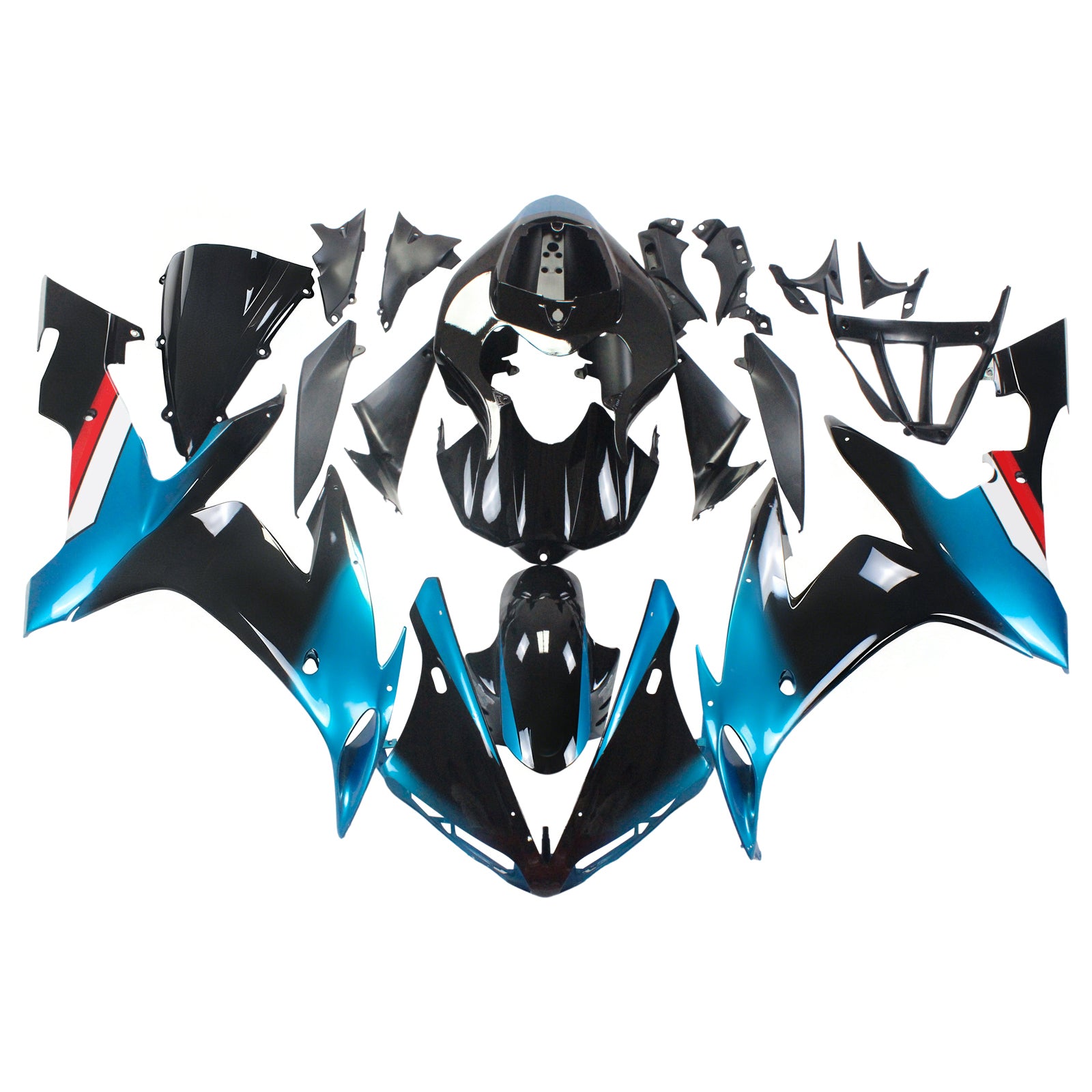 Amotopart 2004-2006 YZF 1000 R1 Yamaha Petronas Blue Fairing Kit