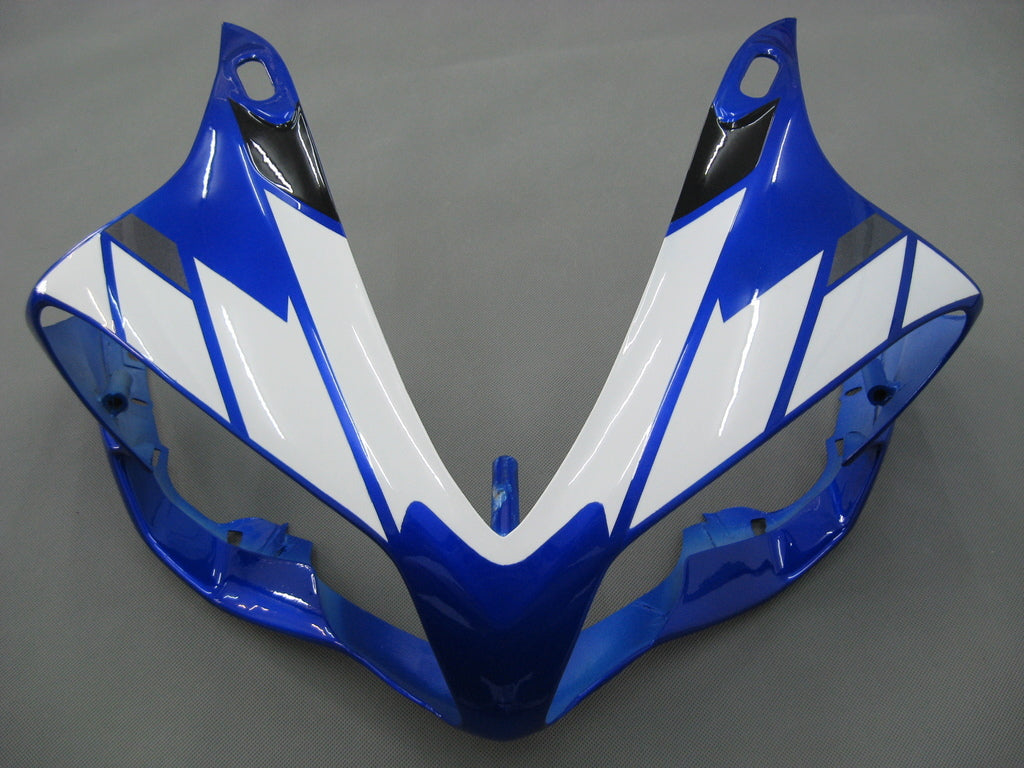 Amotopart 2007–2008 Yamaha YZF 1000 R1 Weiß&Blaues Verkleidungsset
