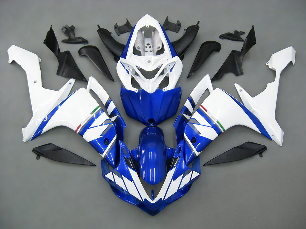 Amotopart 2007-2008 Yamaha Yzf 1000 R1 Kit de Fairing Branco e Azul