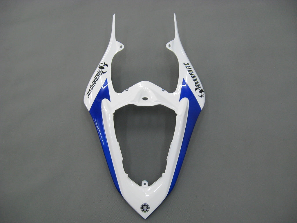 Amotopart 2007–2008 Yamaha YZF 1000 R1 Weiß&Blaues Verkleidungsset
