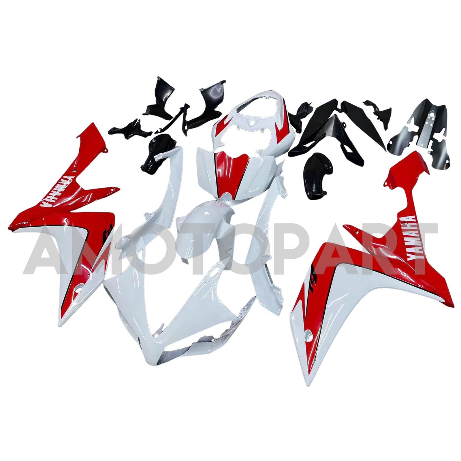 Amotopart 2007-2008 Yamaha YZF 1000 R1 Red&White Style3 Fairing Kit