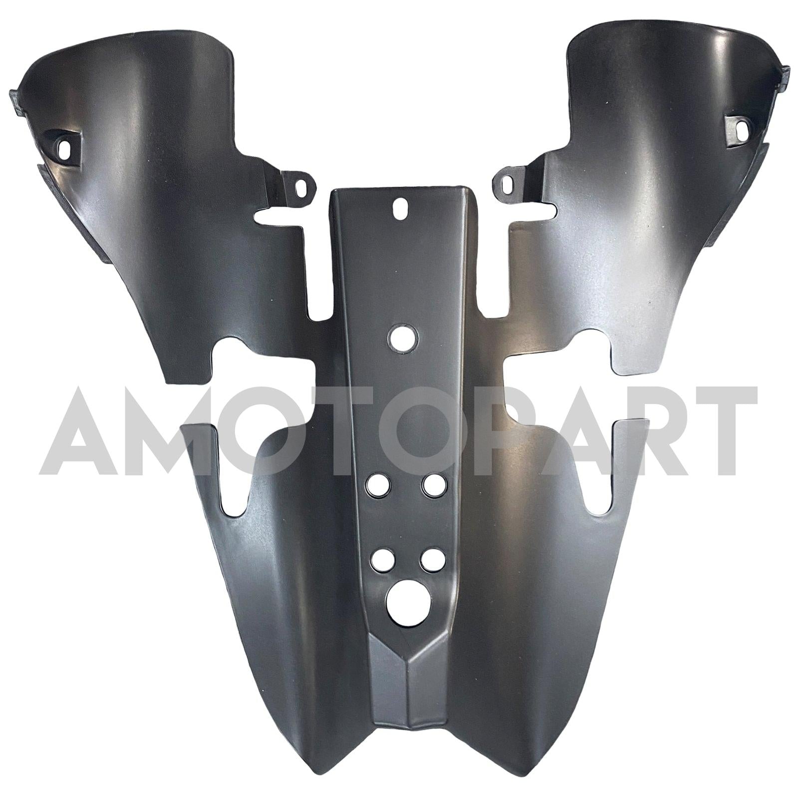 Amotopart 2007-2008 Yamaha YZF 1000 R1 Matte Black with Gold Logo Fairing Kit