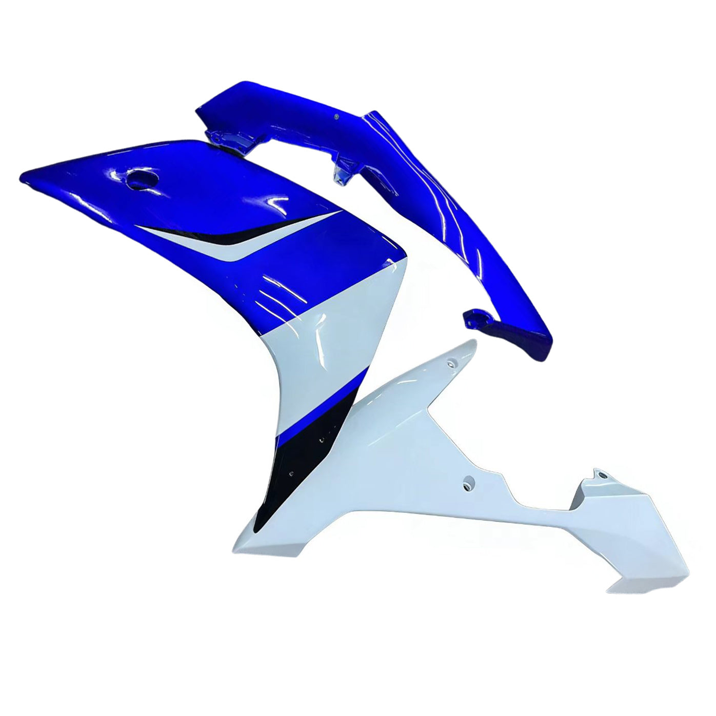 Amotopart 2007–2008 Yamaha YZF 1000 R1 Blau&Weißes Verkleidungsset