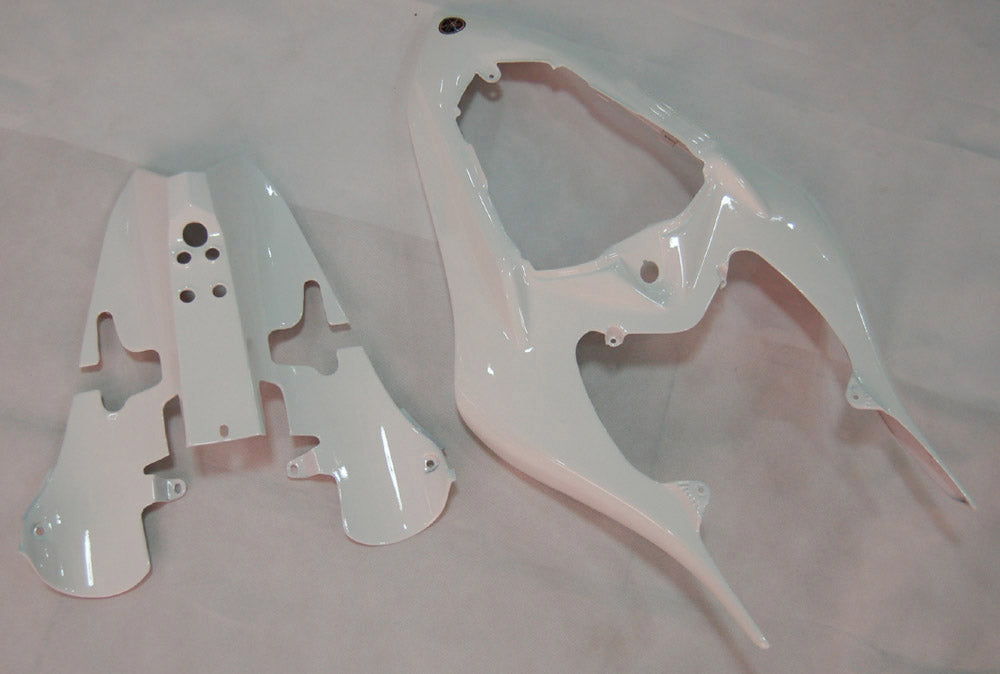 Amotopart 2007-2008 Yamaha YZF 1000 R1 White with Flame Fairing Kit