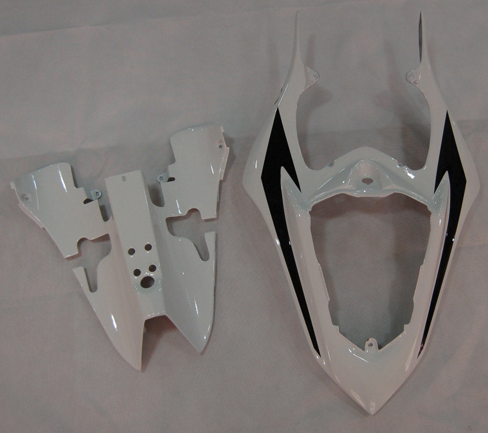 Amotopart 2007-2008 Yamaha YZF 1000 R1 Noir&Kit de carénage blanc Style1