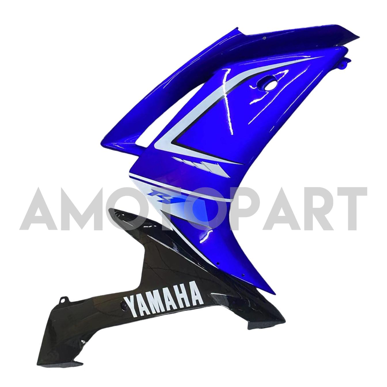 Amotopart 2007-2008 Yamaha YZF 1000 R1 Bleu&Kit de carénage Black Style1