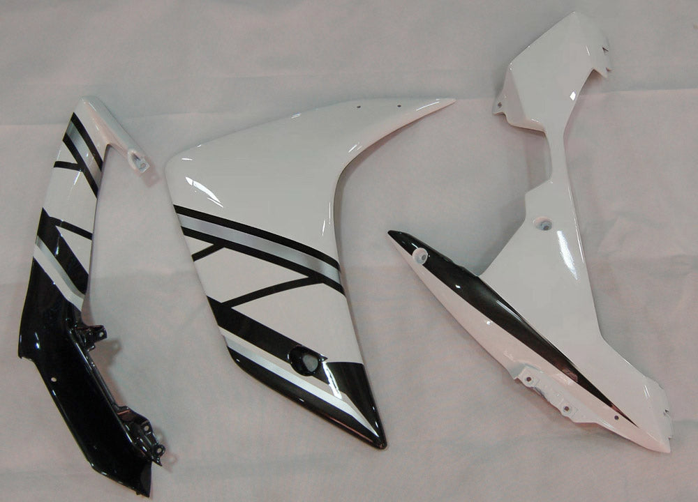 AMOTOPART 2007-2008 YAMAHA YZF 1000 R1 Black & White Style2 Fairing Kit