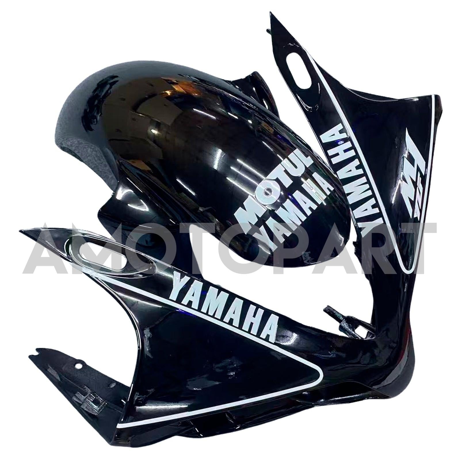 Amotopart 2007-2008 Yamaha YZF 1000 R1 Black White Style 3d Fairing Kit