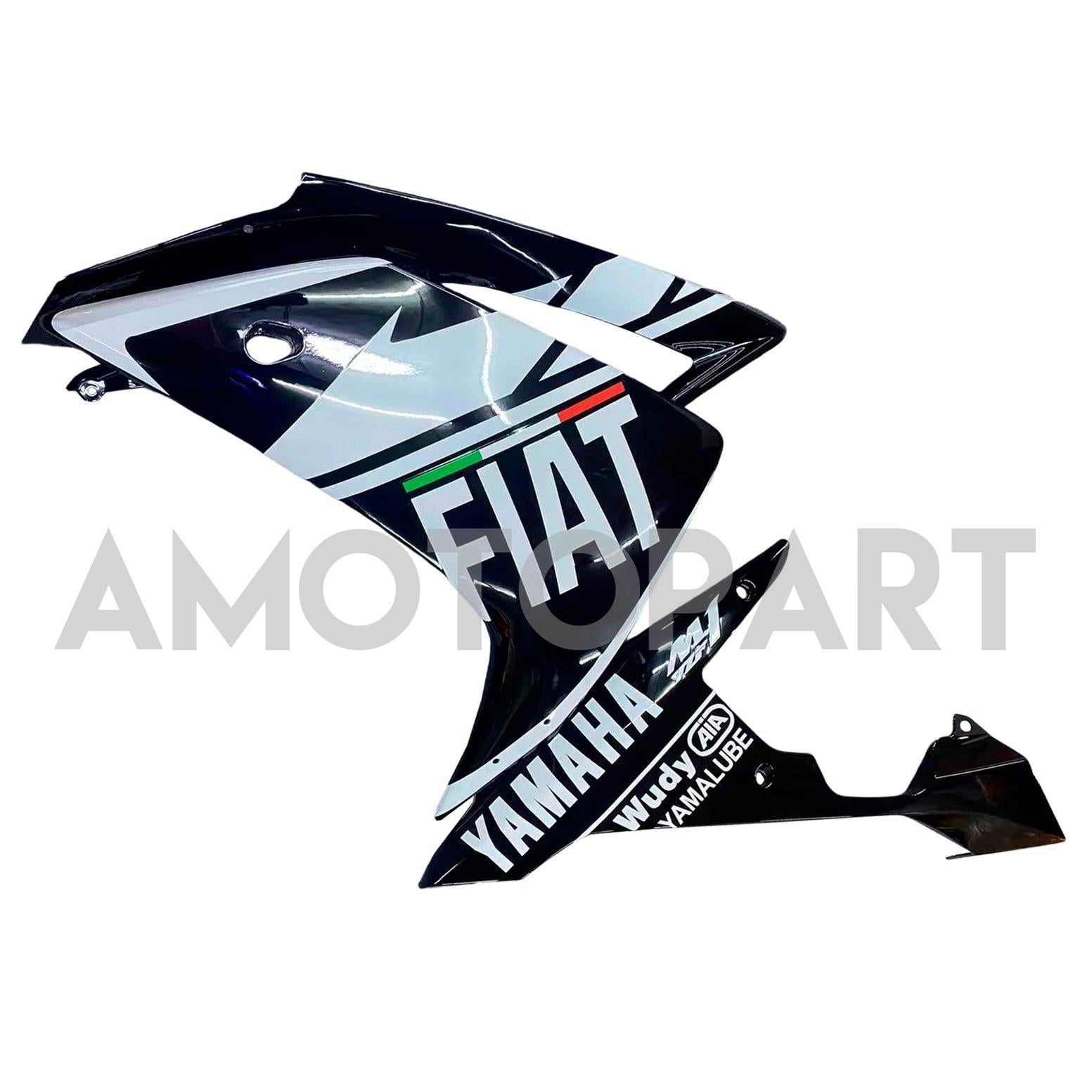 Amotopart 2007-2008 Yamaha YZF 1000 R1 Black White Style 3d Fairing Kit