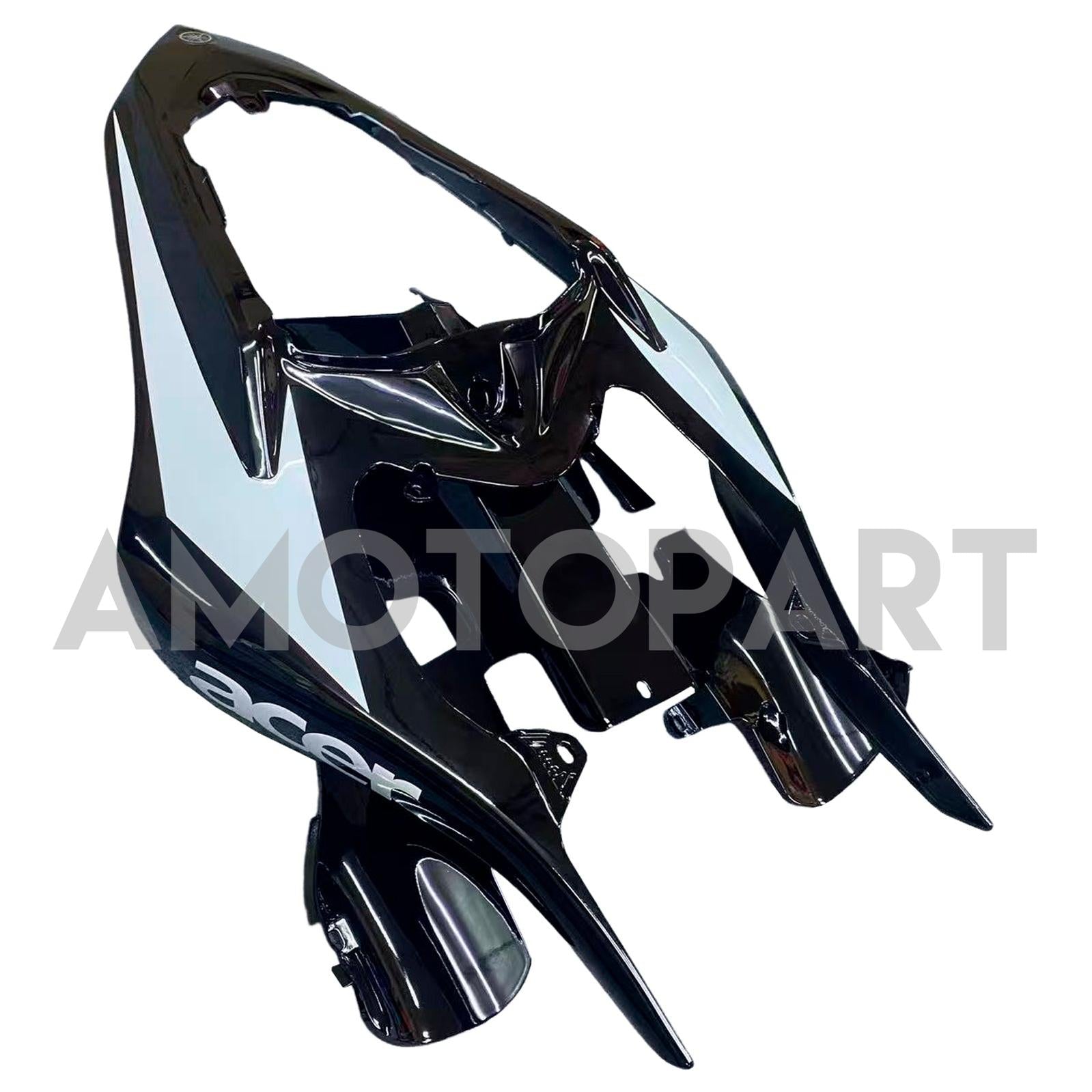 Amotopart 2007-2008 Yamaha YZF 1000 R1 Black White Style 3d Fairing Kit