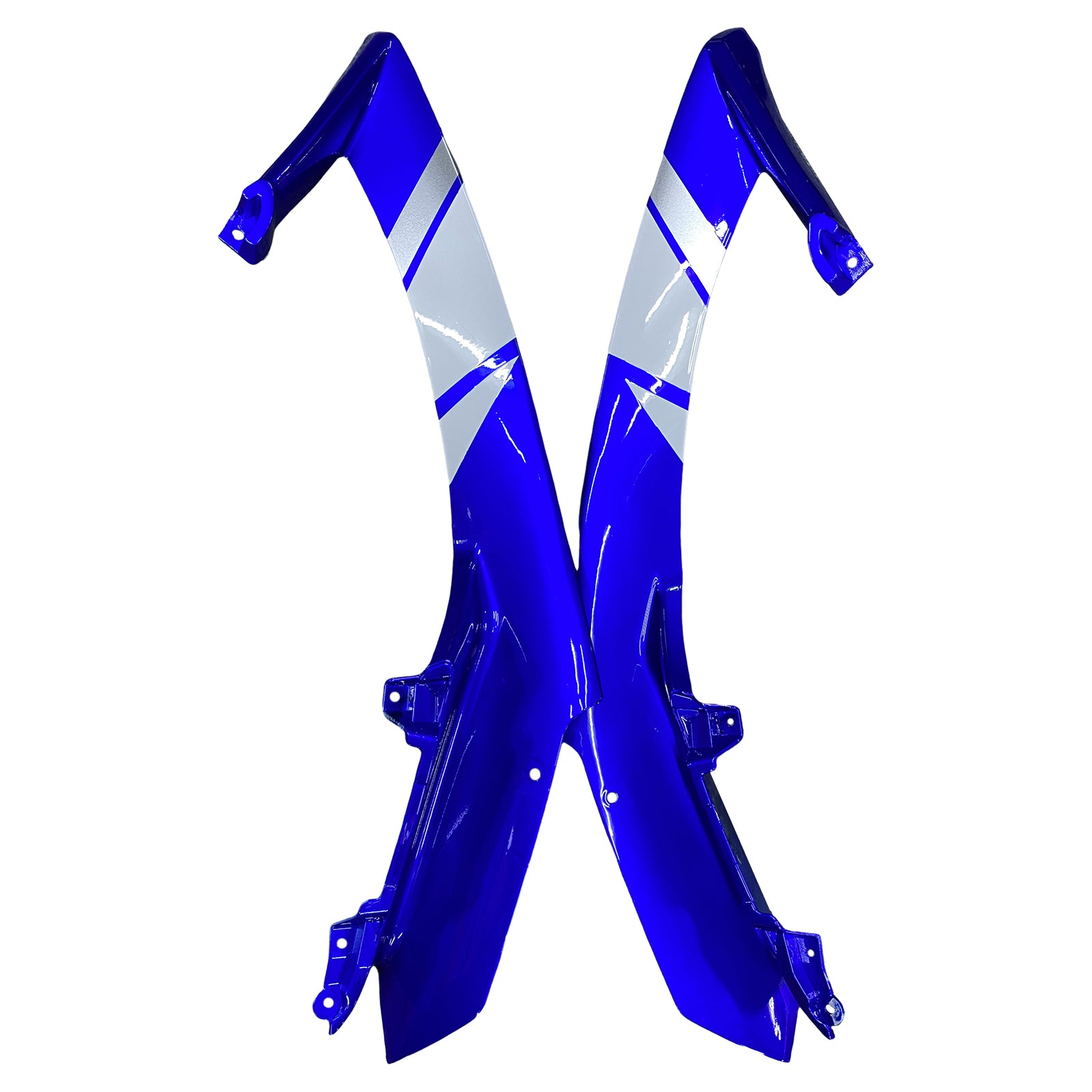 Amotopart 2007-2008 Yamaha YZF 1000 R1 Bleu&Kit de carénage noir Style6