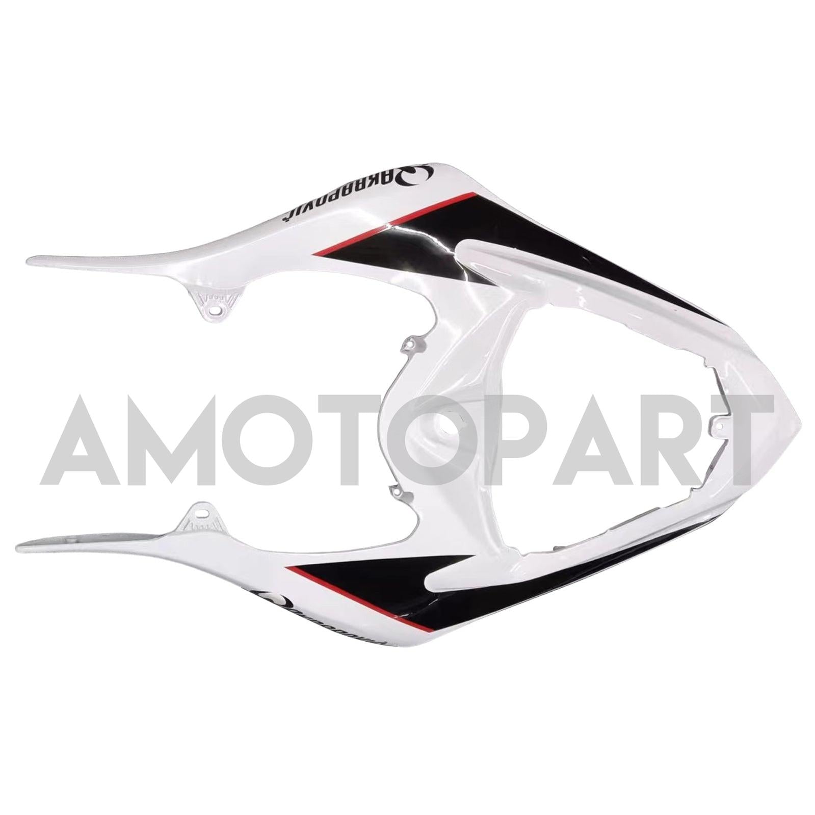 Amotopart 2007-2008 Yamaha YZF 1000 R1 White with Logo Fairing Kit