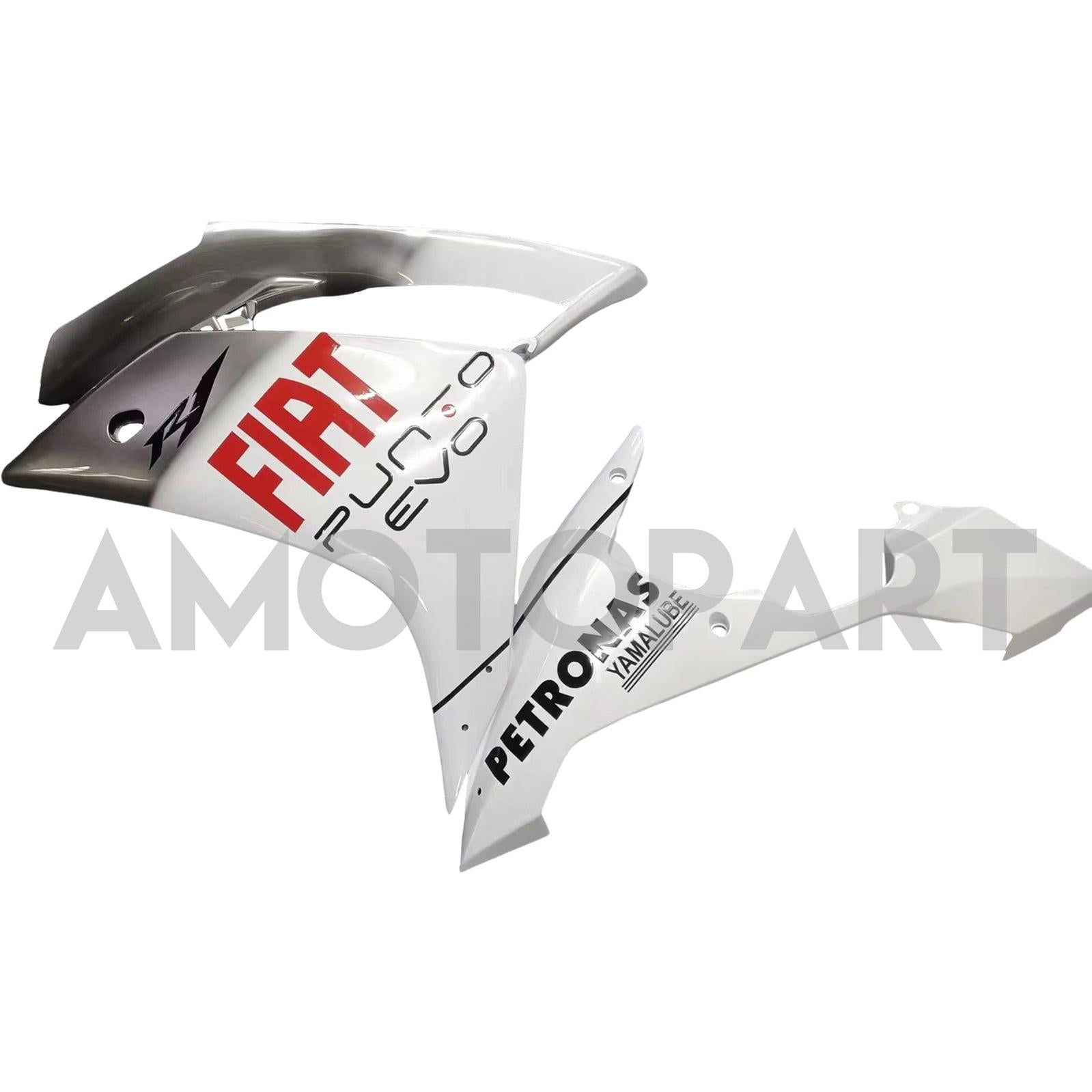 Amotopart 2007-2008 Yamaha YZF 1000 R1 White&Silver Fairing Kit