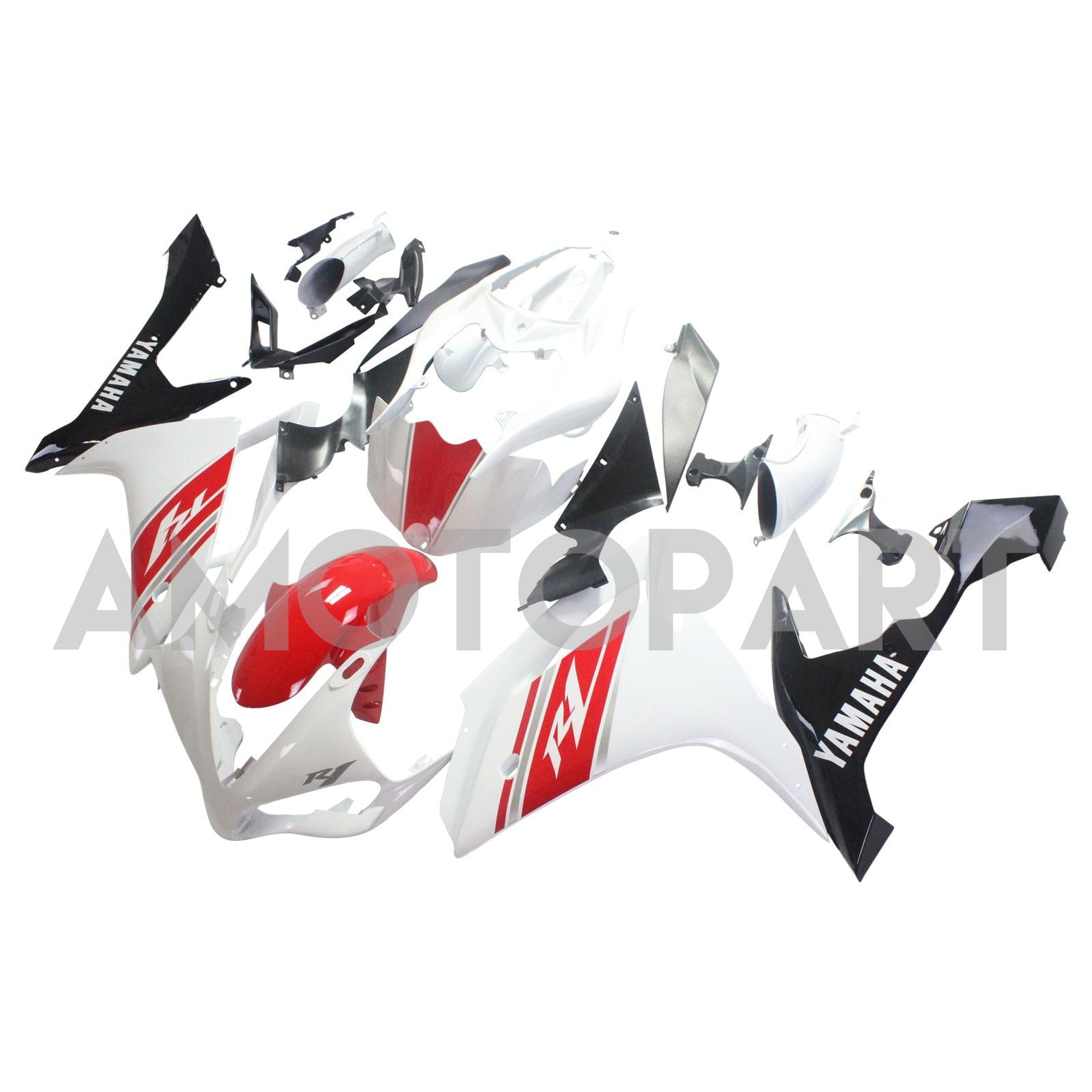 Amotopart Yamaha 2007-2008 YZF 1000 R1 Kit de carenagem branca