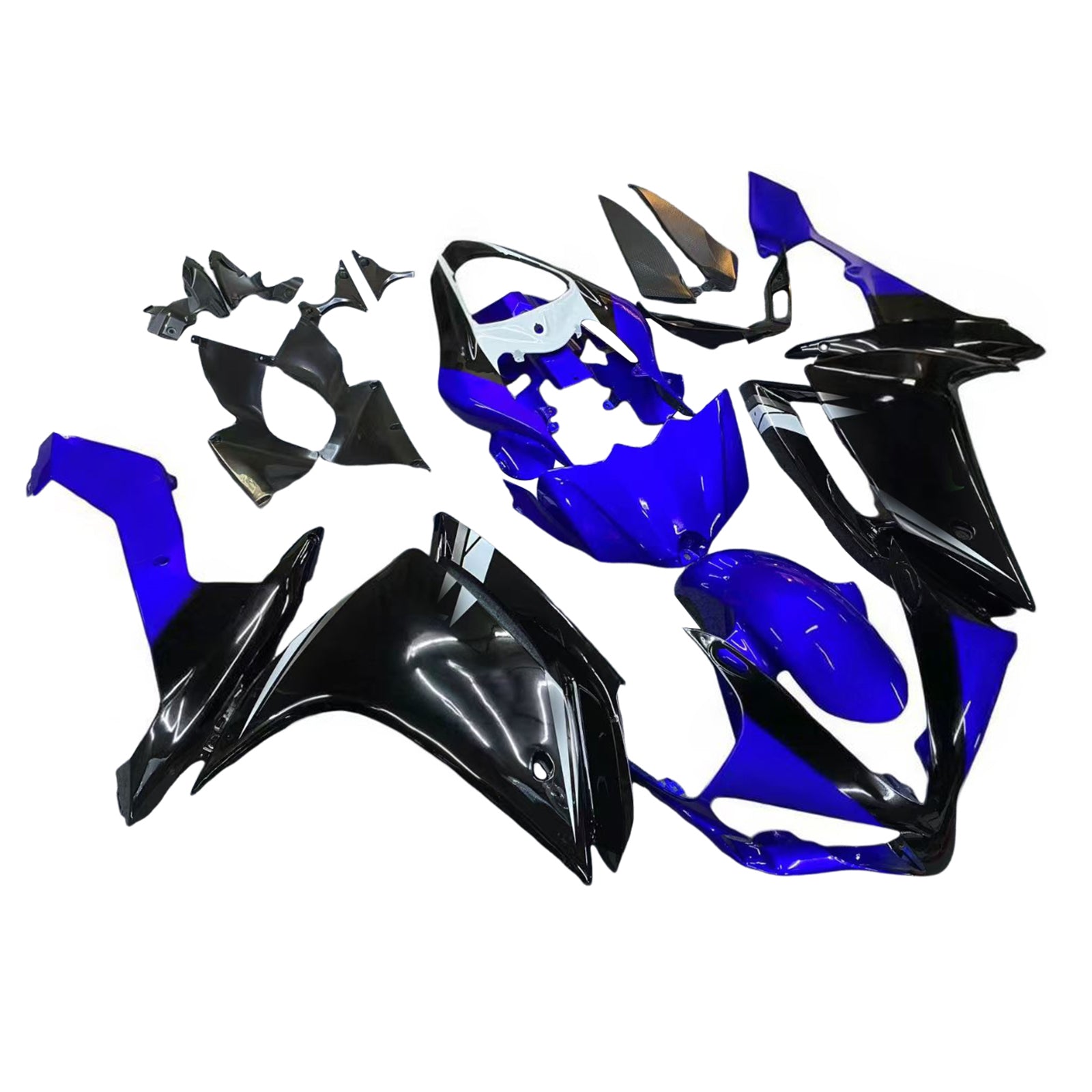 Amotopart Yamaha 2007-2008 YZF 1000 R1 Blue&Black Fairing Kit