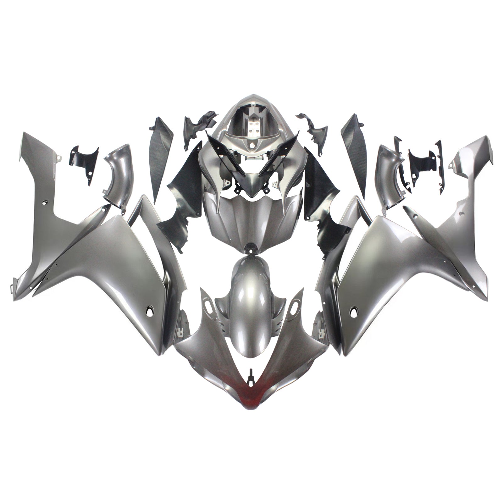 Amotopart Yamaha 2007-2008 YZF1000 R1 Grey Fairing Kit