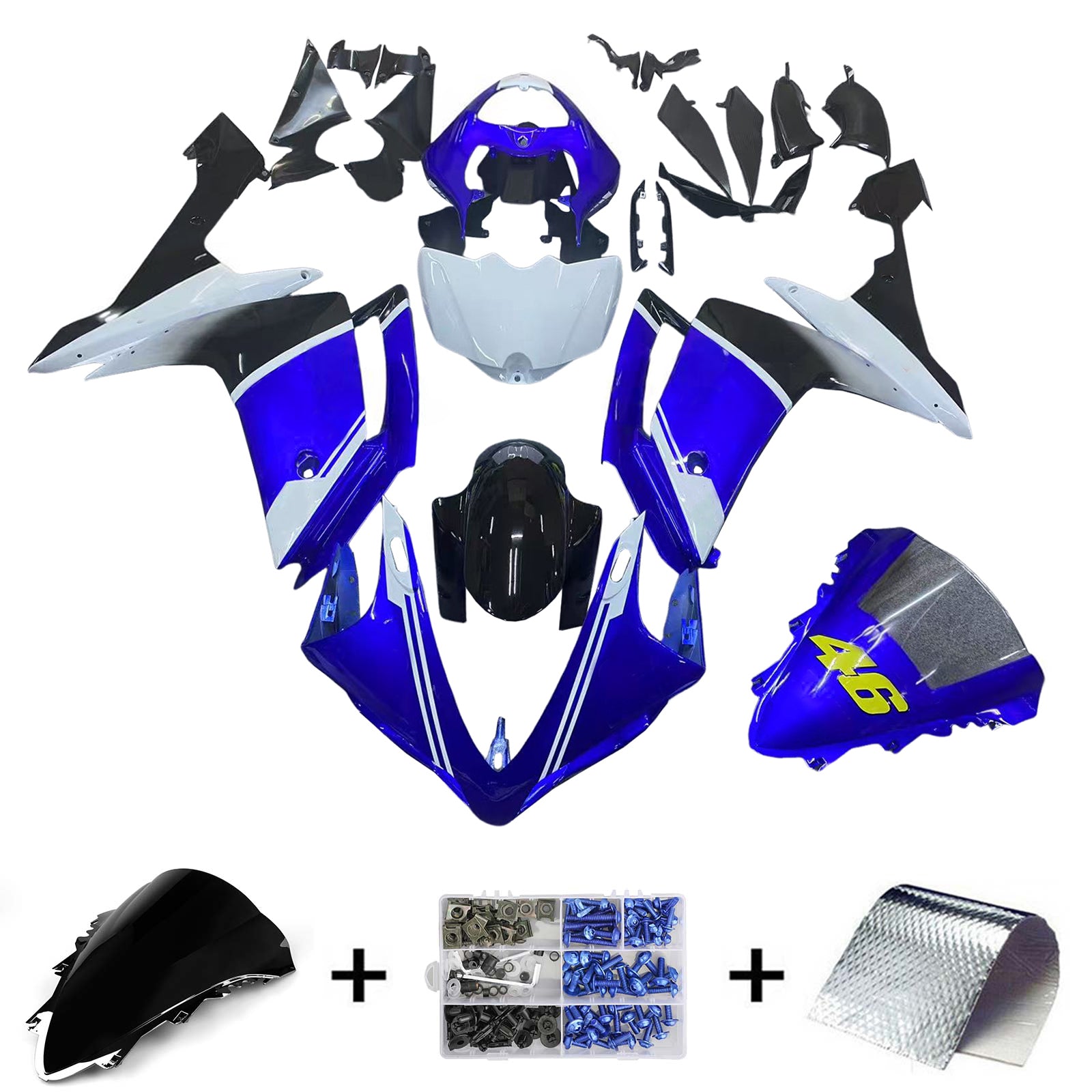 Injection Fairing Kit Bodywork Plastic ABS fit For Yamaha YZF 1000 R1 2007-2008