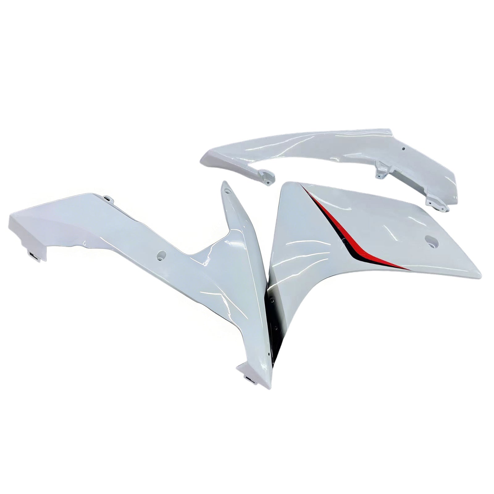 Amotopart Yamaha YZF 1000 R1 2007–2008 weißes Verkleidungsset