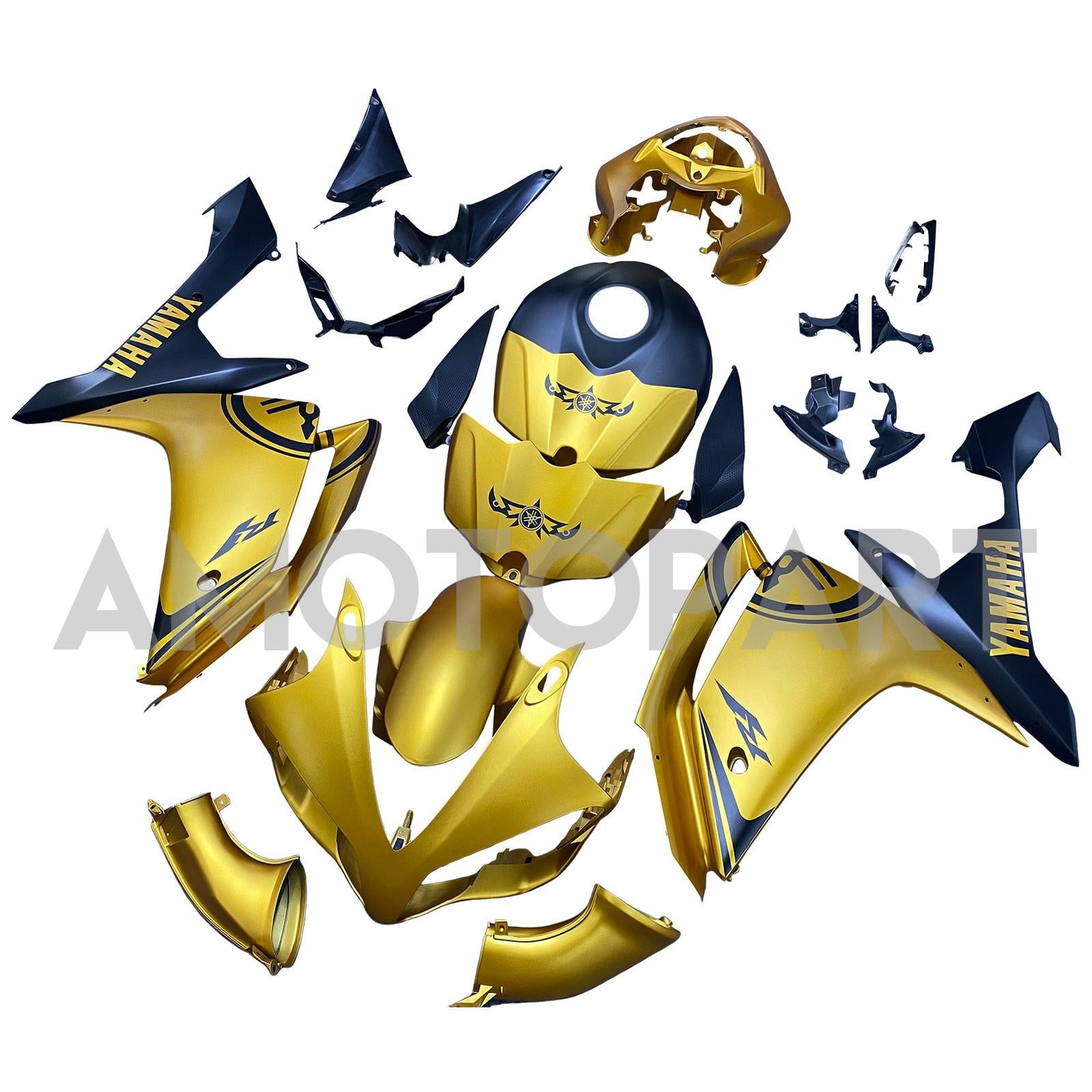 Amotopart 2007-2008 Yamaha YZF 1000 R1 Matte Gold Fairing Kit