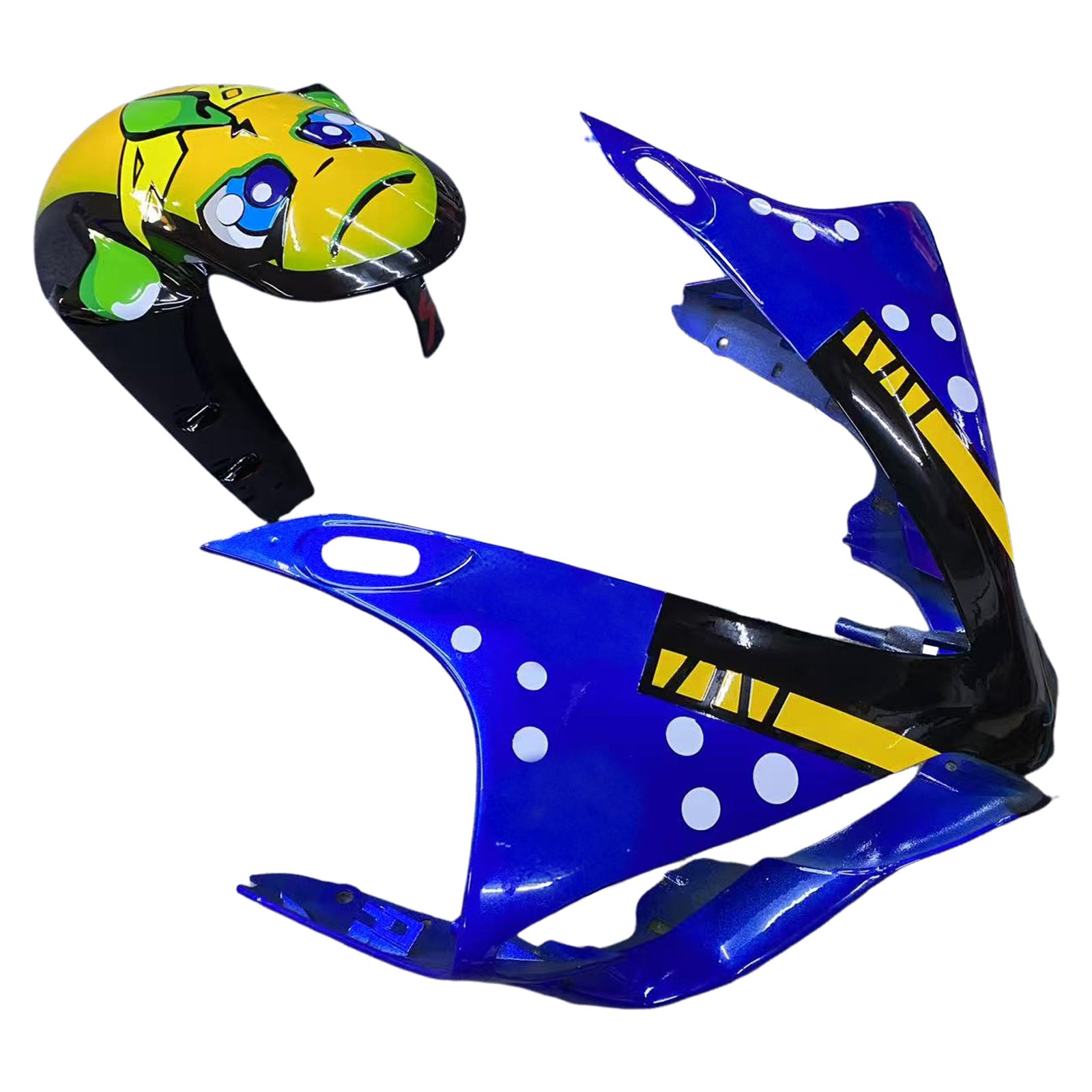 Amotopart 2007-2008 Yamaha YZF 1000 R1 Blue&Yellow Shark Teeth Fairing Kit