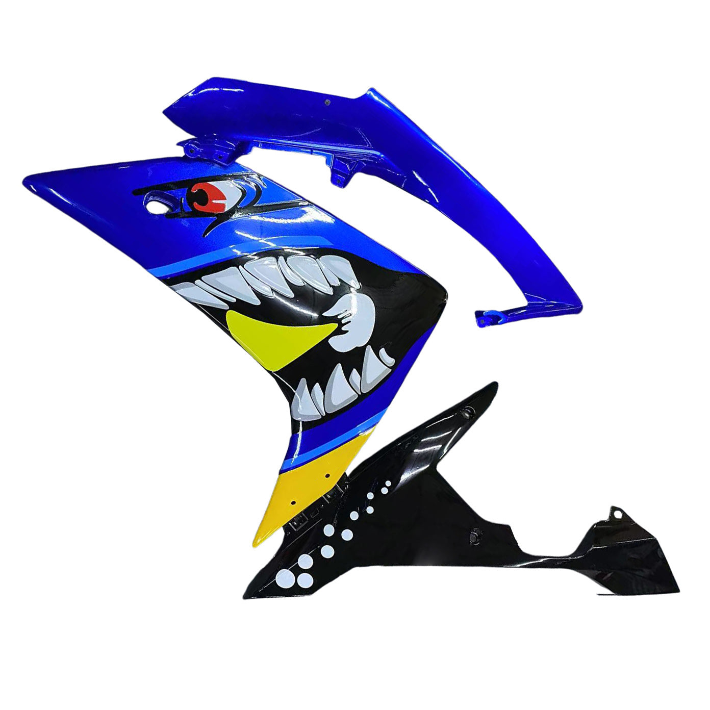 Amotopart 2007-2008 Yamaha YZF 1000 R1 Blue&Yellow Shark Teeth Fairing Kit