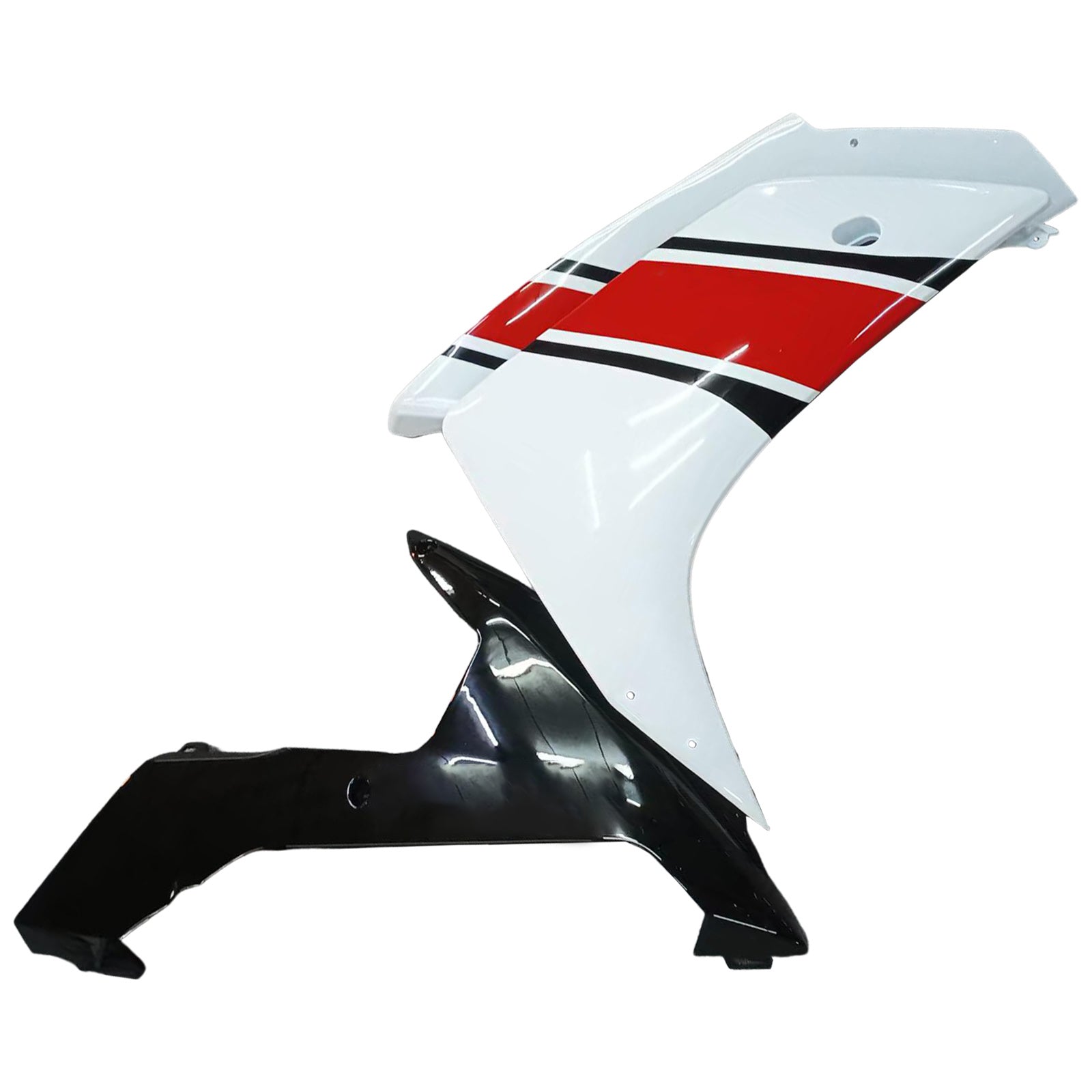 Amotopart 2007-2008 Yamaha YZF 1000 R1 Rouge&Kit de carénage blanc