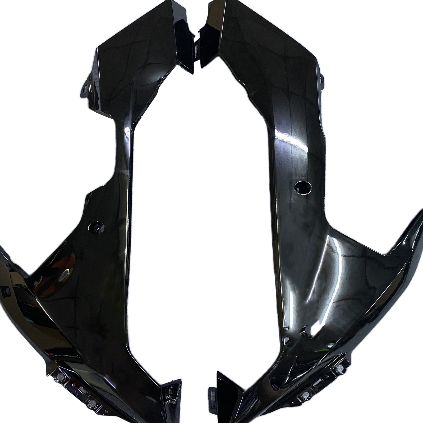 Amotopart 2007-2008 Yamaha YZF 1000 R1 Gloss Black with Matte Grey Fairing Kit