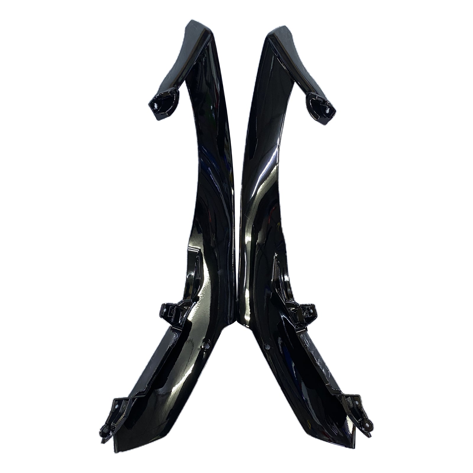 Amotopart 2007-2008 Yamaha YZF 1000 R1 Gloss Black with Matte Grey Fairing Kit