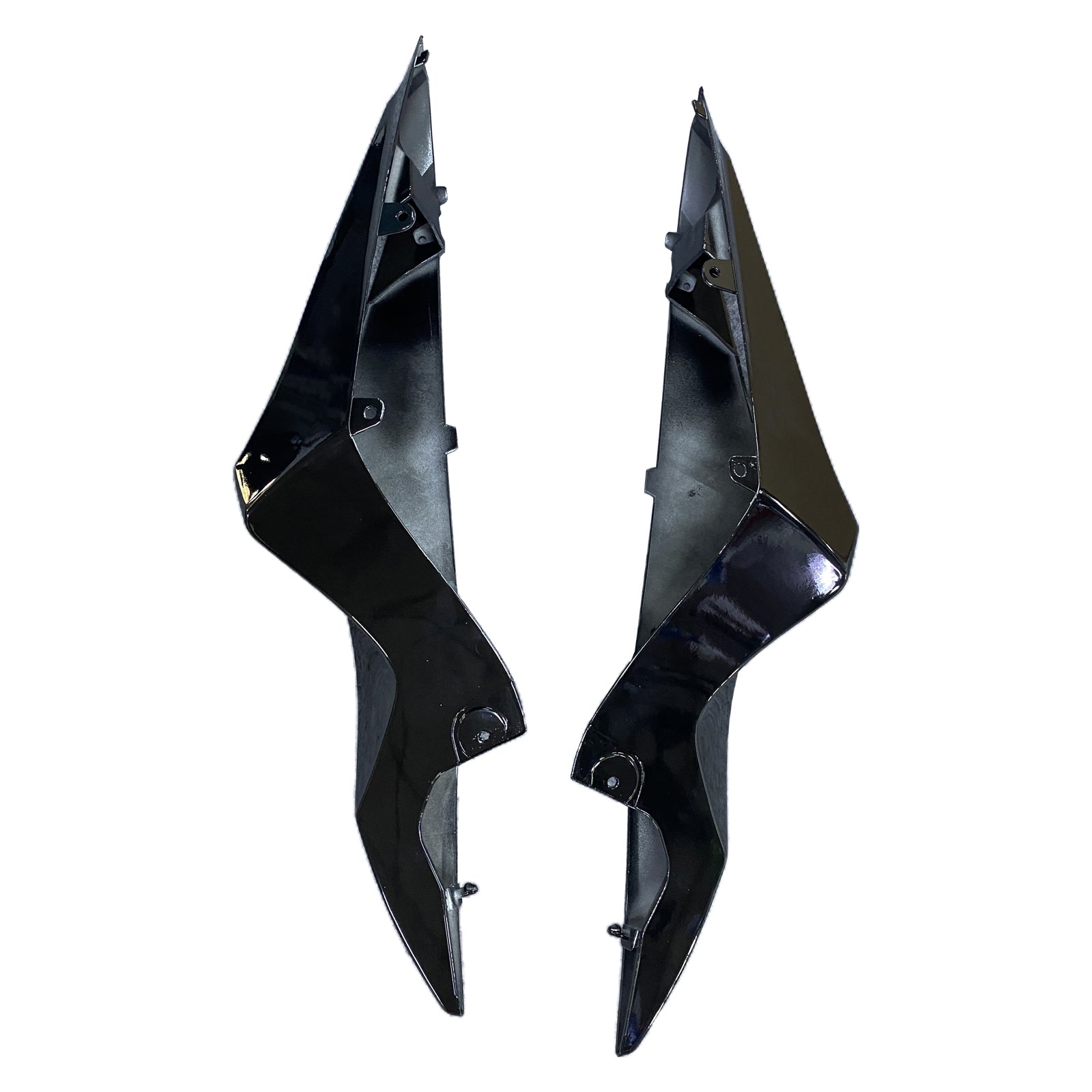 Amotopart 2007-2008 Yamaha YZF 1000 R1 Gloss Black with Matte Grey Fairing Kit