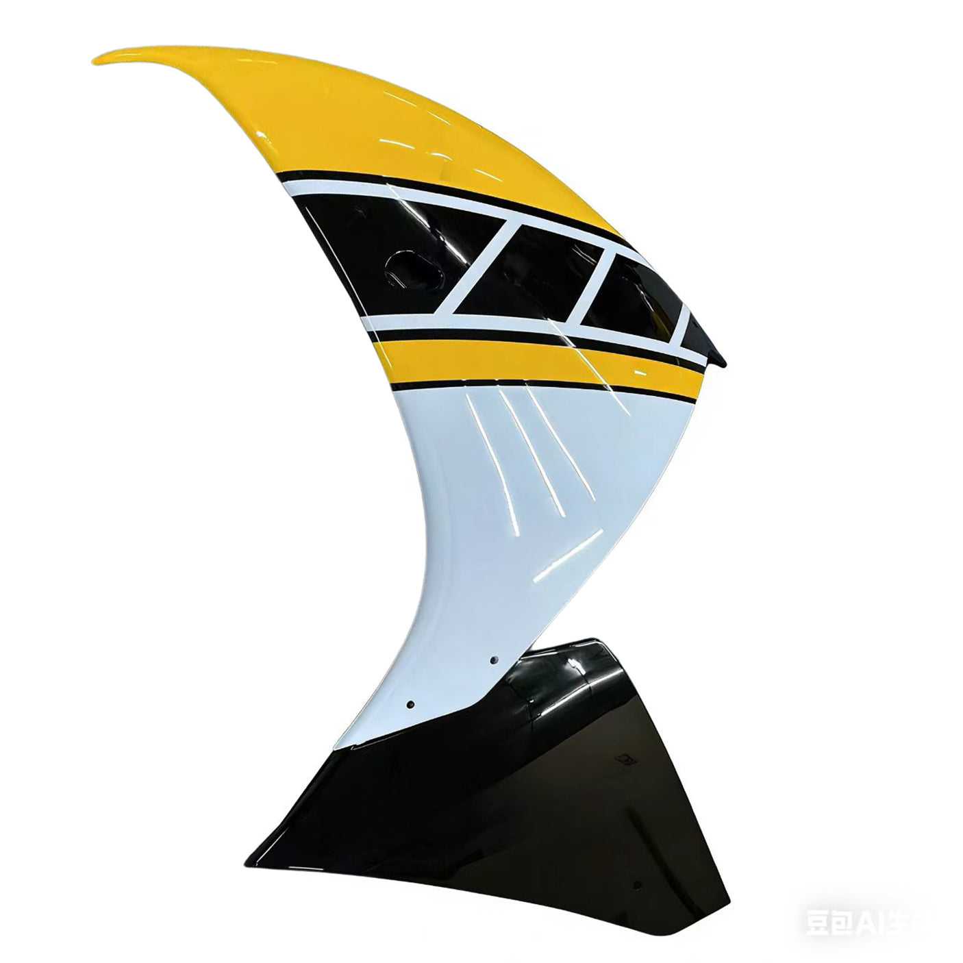 Amotopart 2009-2011 Yamaha YZF 1000 R1 Yellow Black White Fairing Kit
