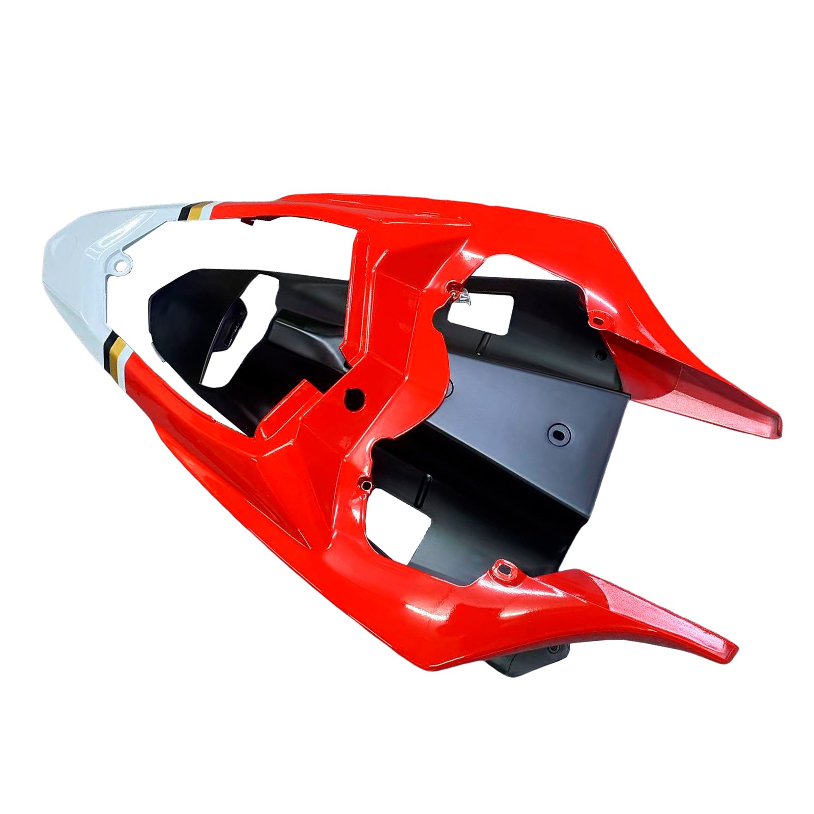 Amotopart 2009-2011 Yamaha YZF 1000 R1 White&Red Lucky Strike Style4 Fairing Kit