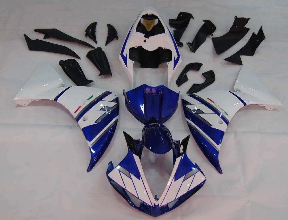 Amotopart 2009-2011 Yamaha YZF 1000 R1 Blue&White Style3 Fairing Kit