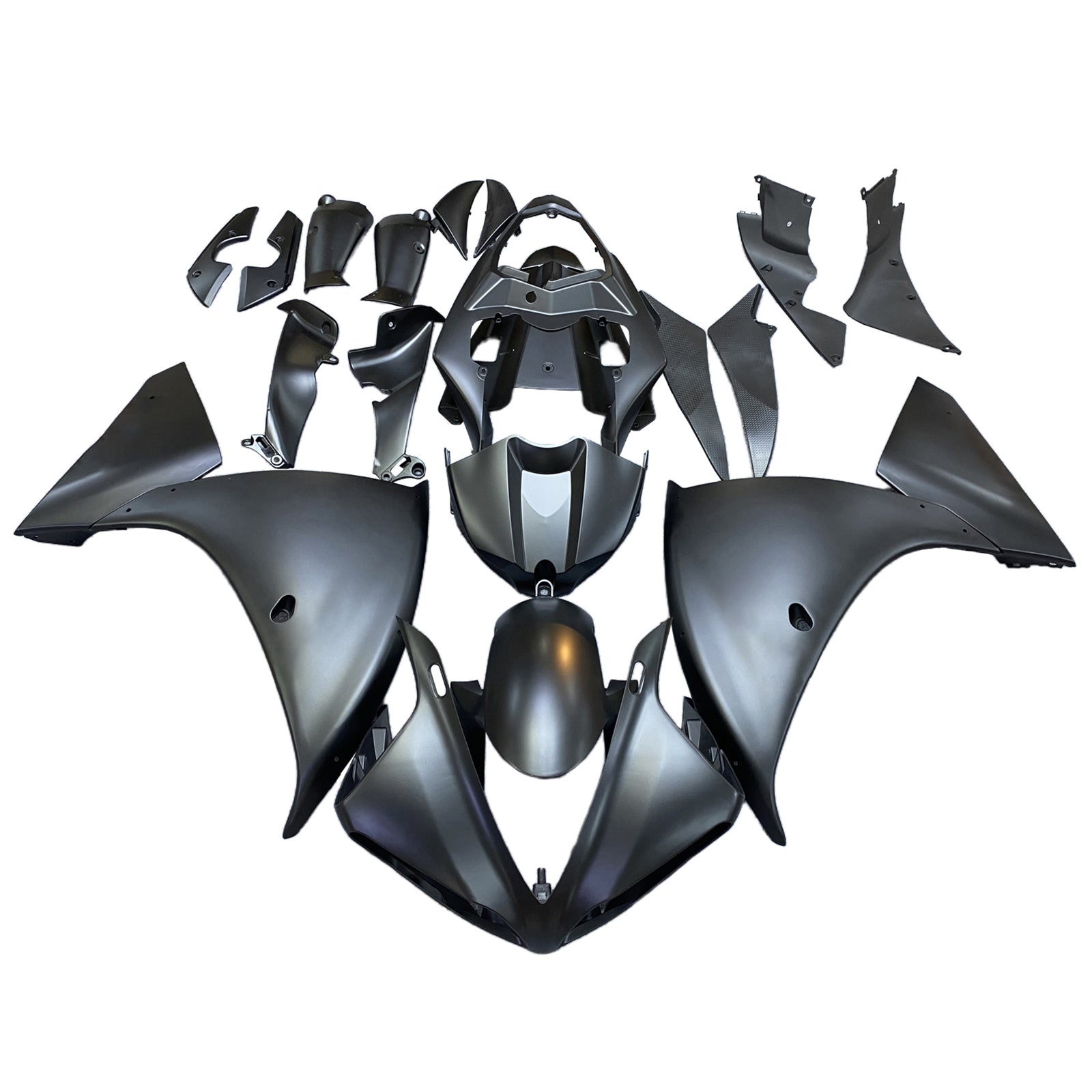 Amotopart 2009-2011 Yamaha YZF 1000 R1 Matte Black Fairing Kit