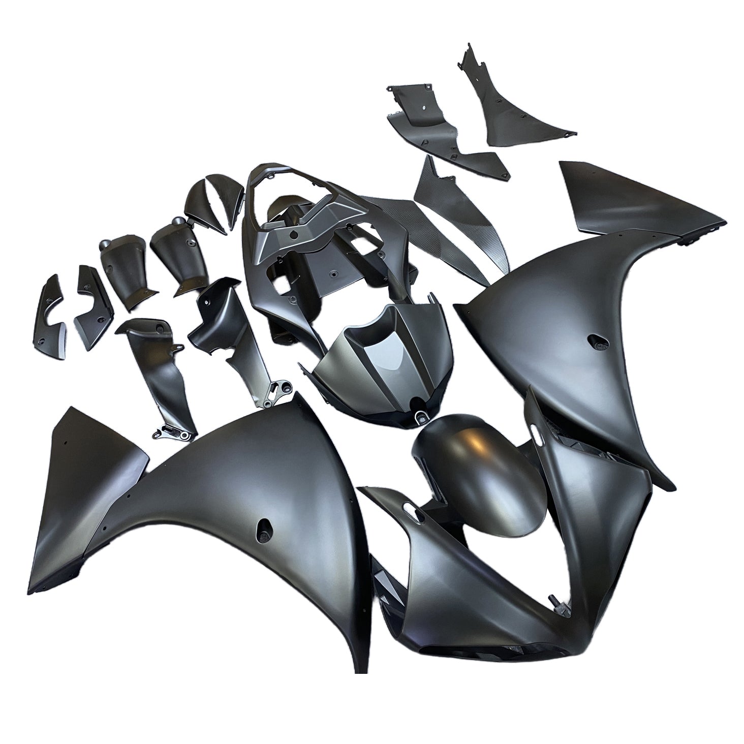 Amotopart 2009-2011 Yamaha YZF 1000 R1 Matte Black Fairing Kit