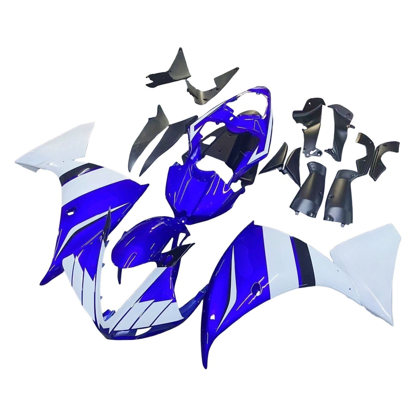 Amotopart 2009-2011 Yamaha R1 FARION Blue & White Kit