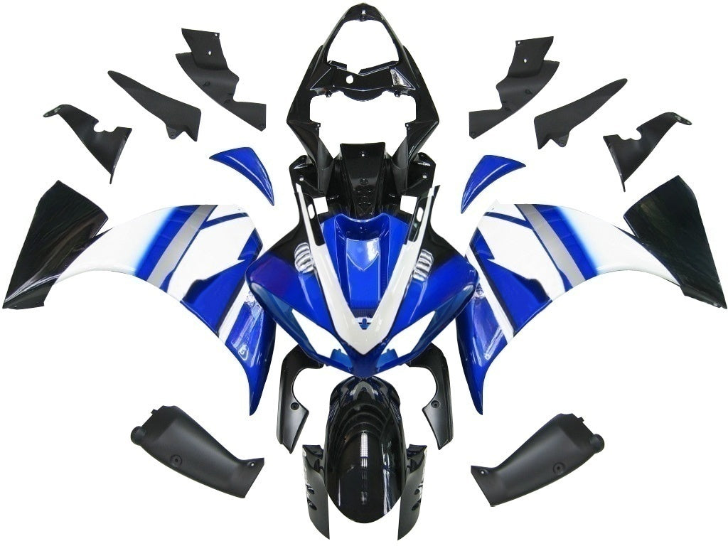 Amotopart 2009-2011 Yamaha YZF 1000 R1 Blue&White Style2 Fairing Kit