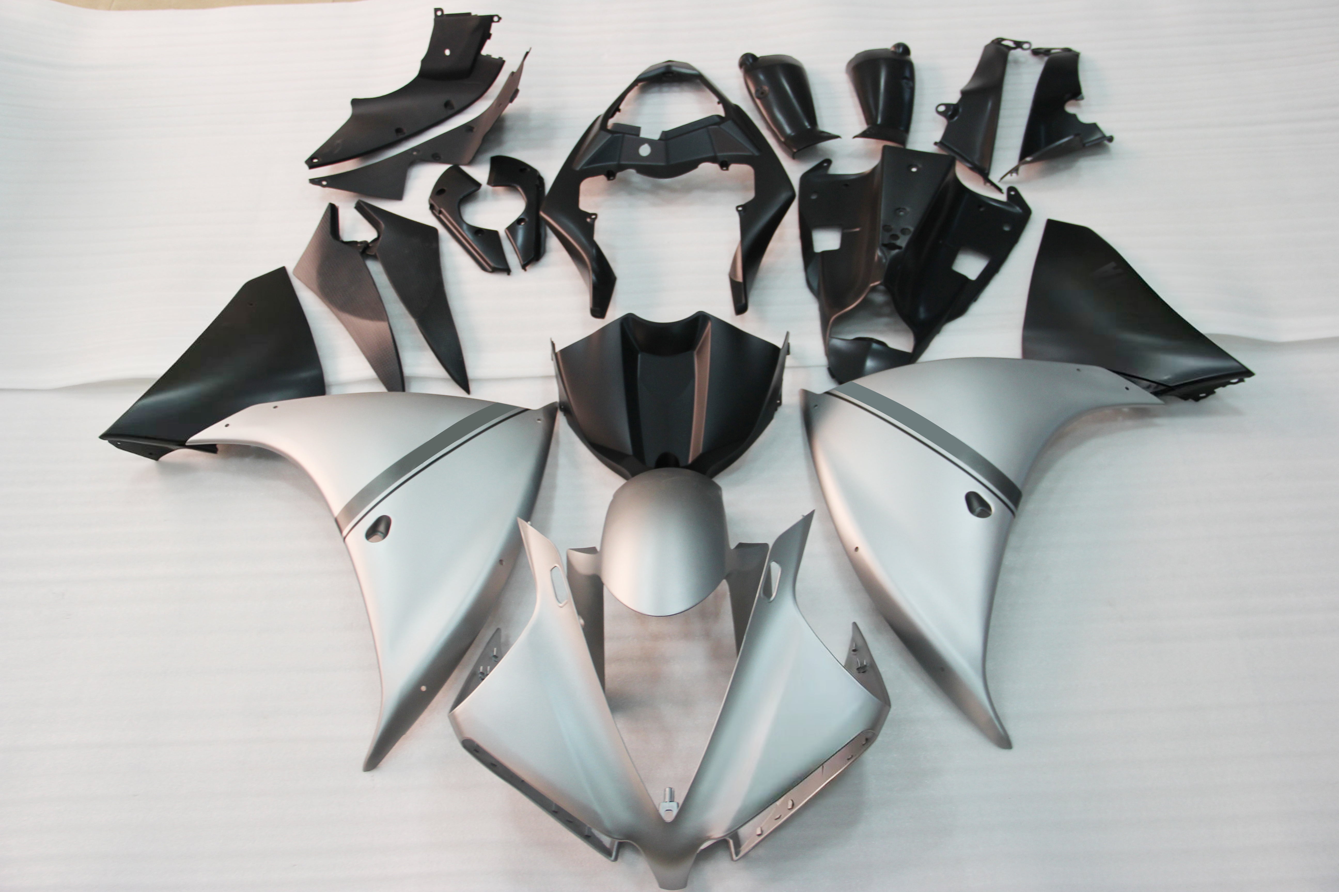 Amotopart 2009-2011 Yamaha R1 Kuip Zilver&Bgebrek aan kit