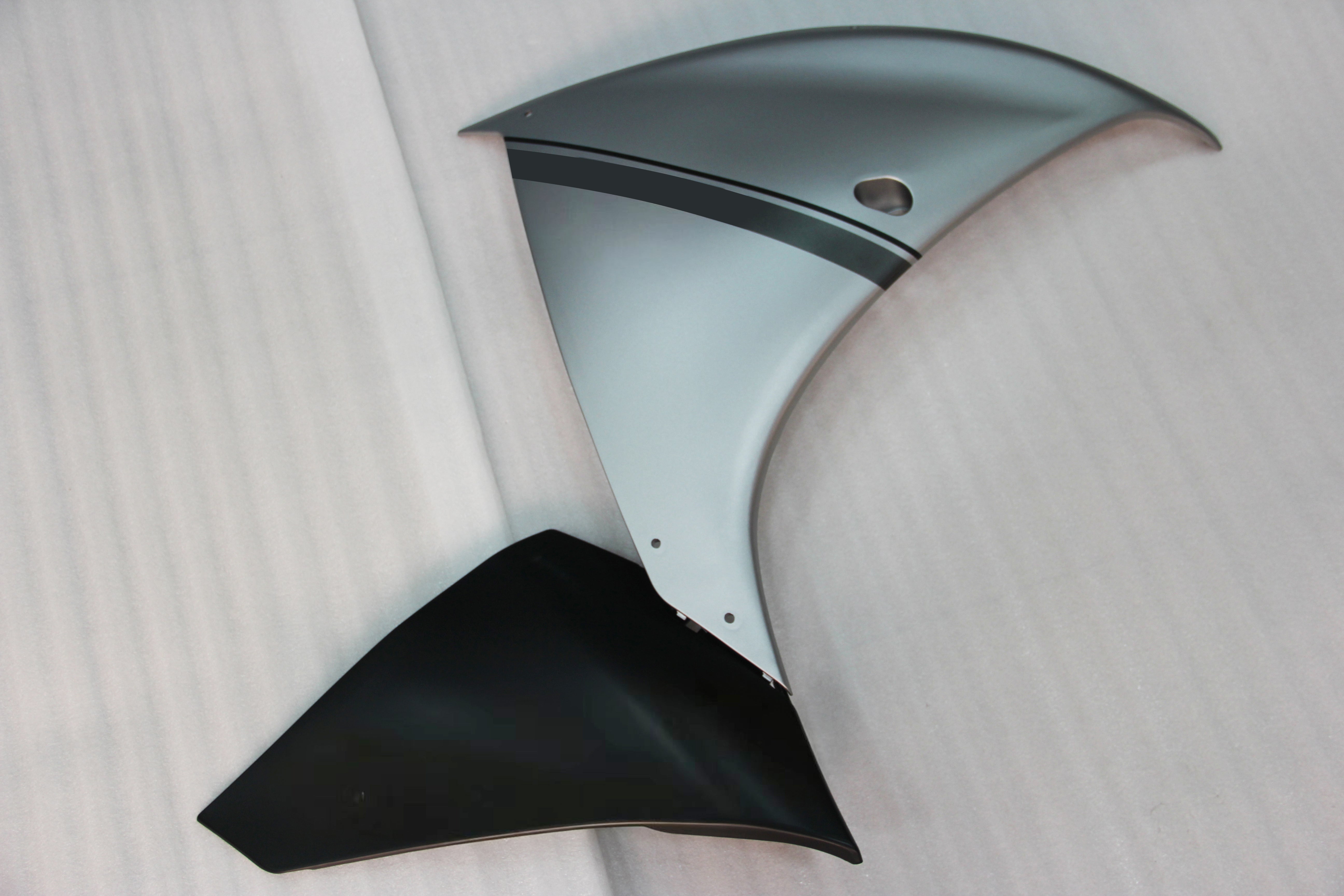 Amotopart 2009-2011 Yamaha YZF 1000 R1 Matte Light Grey&Black Fairing Kit