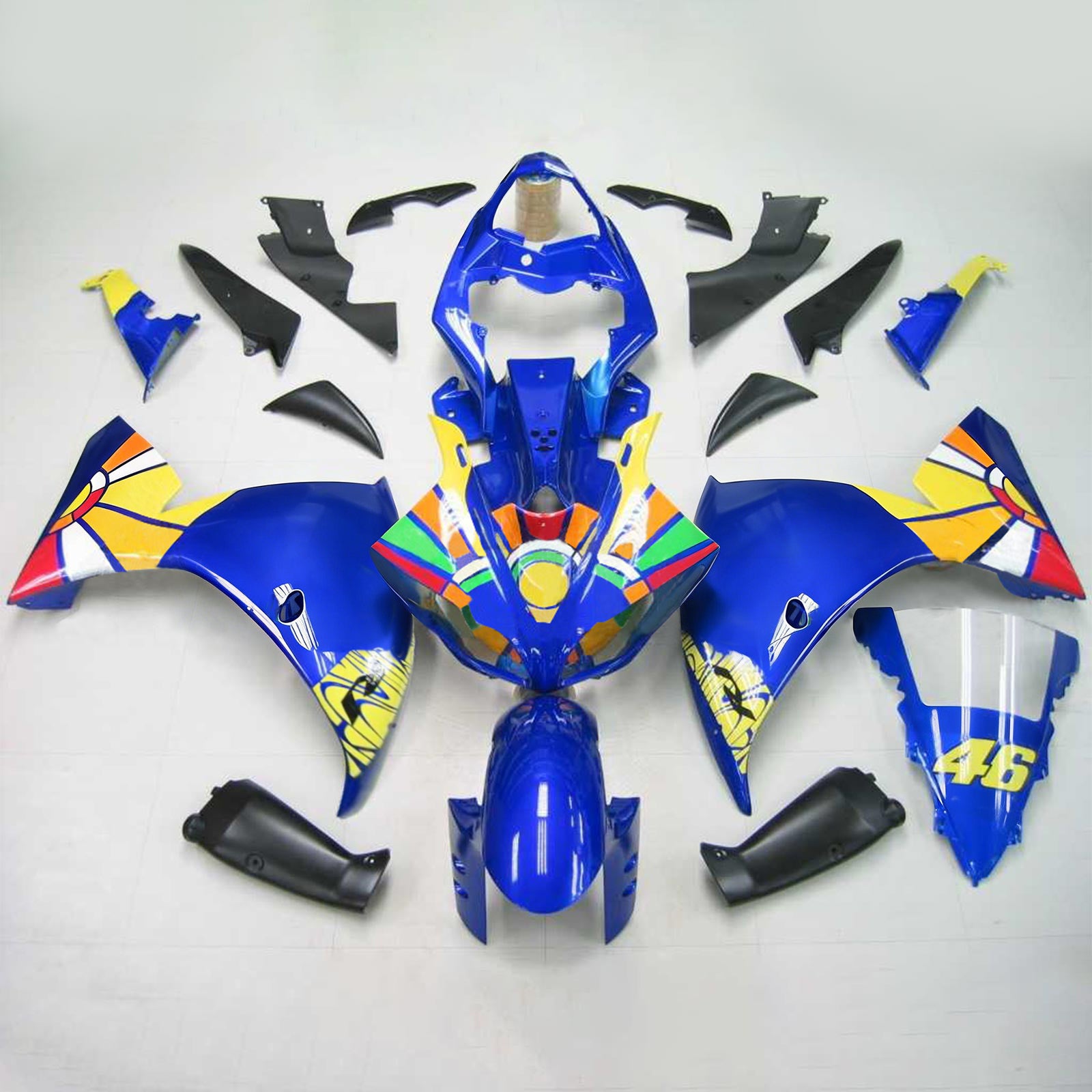 Einspritzverkleidungssatz Karosserie Kunststoff ABS passend für Yamaha YZF 1000 R1 2009-2011