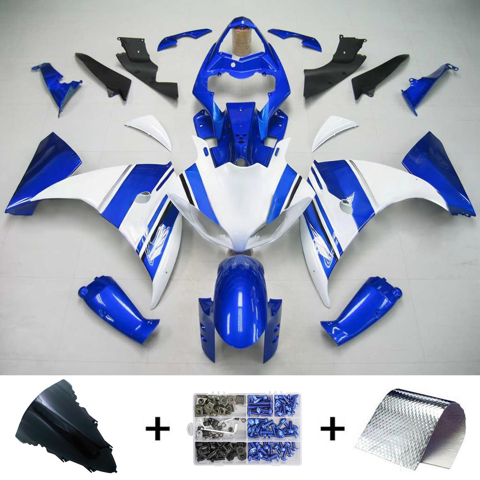 Injection Fairing Kit Bodywork Plastic ABS fit For Yamaha YZF 1000 R1 2009-2011