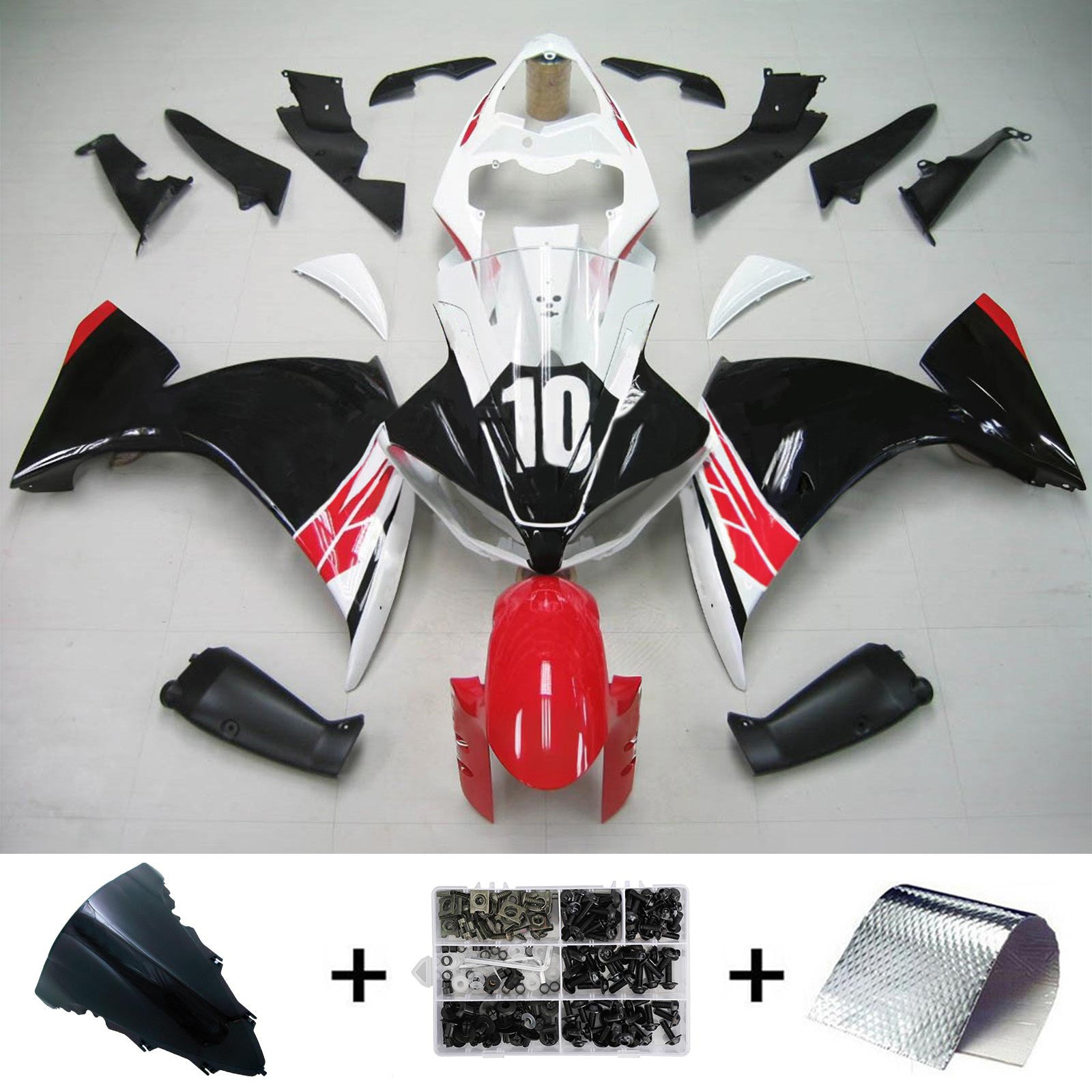 Amotopart Yamaha 2009-2011 YZF 1000 R1 Fairing Kit