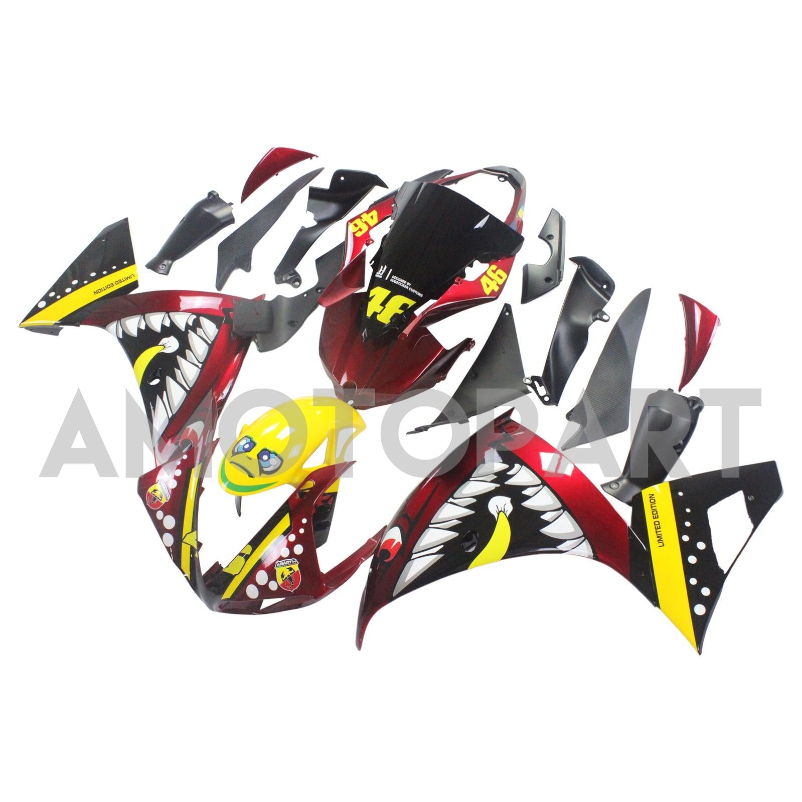 Amotopart Fairing Kit Bodywork Plastic ABS fit For Yamaha YZF 1000 R1 2009-2011